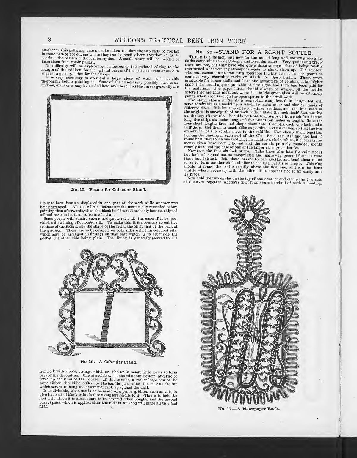 WELDON Practical Needlework Crochet Knitting Macrame Manual - WIRE BOUND