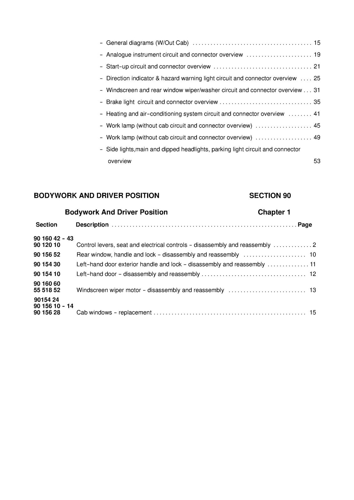 CASE IH JX60 JX70 JX80 JX90 JX95 Tractor Service Manual, BOUND, COVERS, FOLDOUTS
