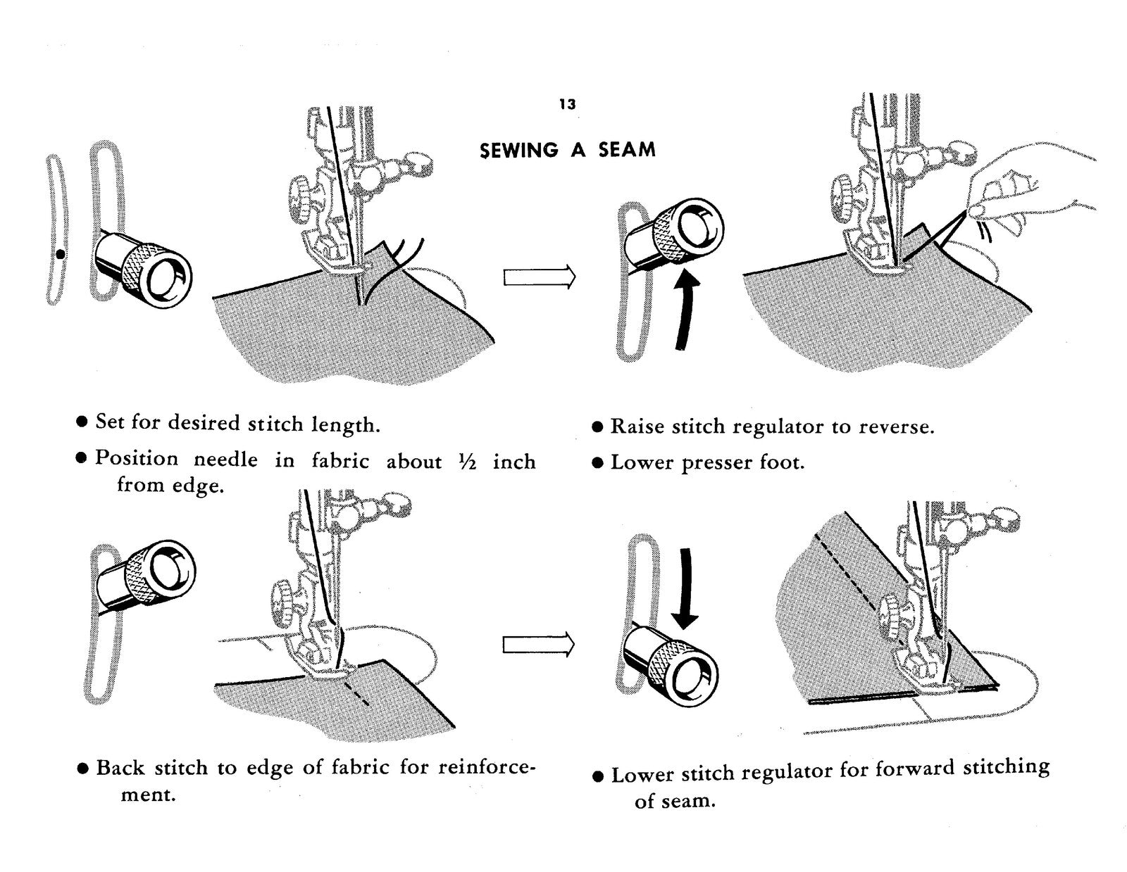 SINGER 185 J&K Instruction Manual - STEEL WIRE BOUND - PROTECTIVE COVERS