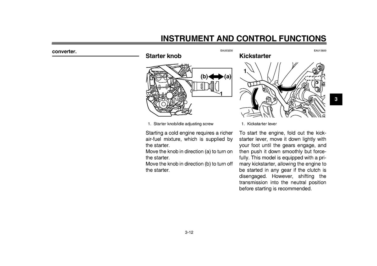 YAMAHA WR450F Owners Manual 2012 - STEEL WIRE BOUND - PROTECTIVE COVERS