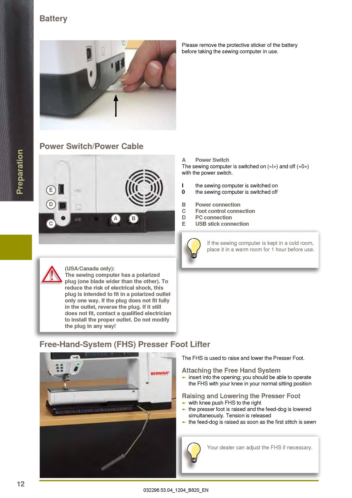 BERNINA 820 QE Quilters Edition User Manual - STEEL WIRE BOUND - TOUGH COVERS