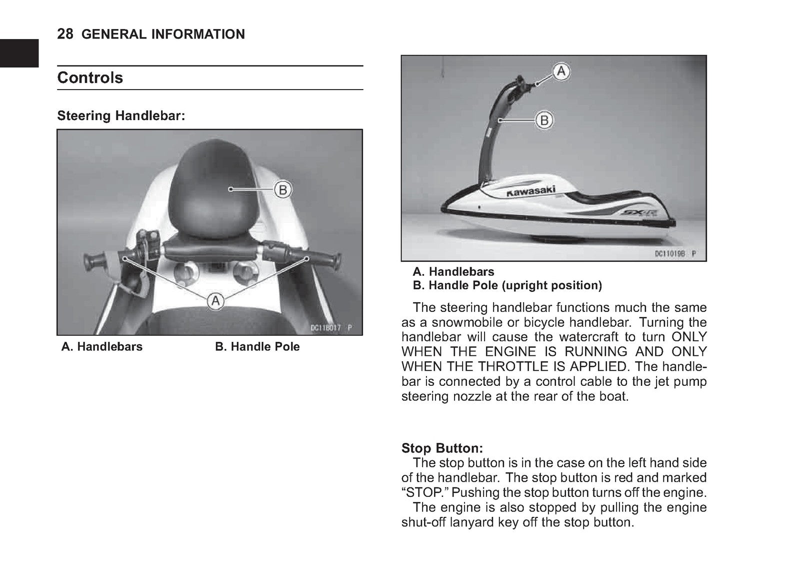 KAWASAKI 800 SX-R Jet Ski Watercraft Owners Manual 2009 - WIRE BOUND - COVERS
