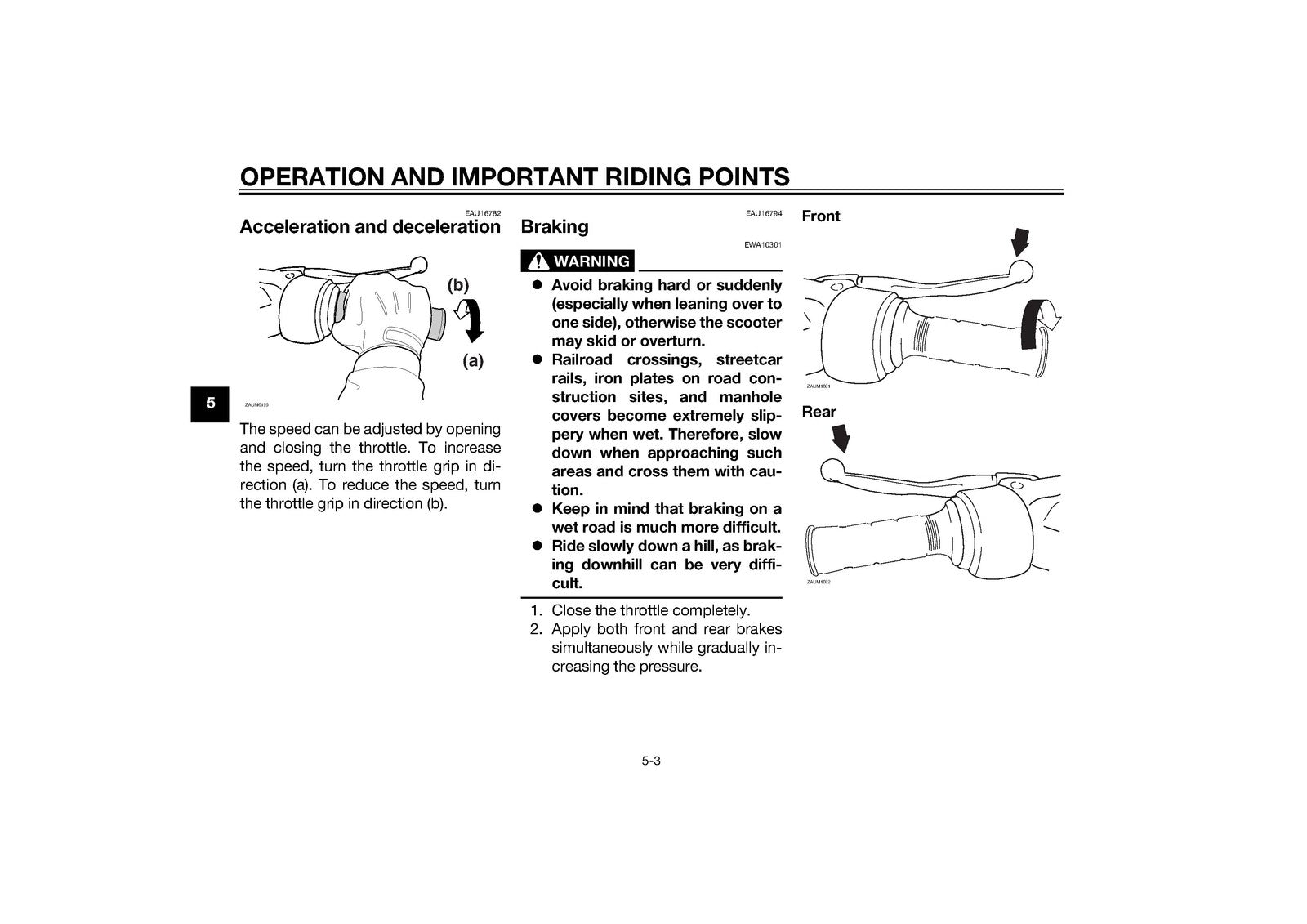 YAMAHA EW50N Scooter Owners Manual 2014 - STEEL WIRE BOUND - PROTECTIVE COVERS
