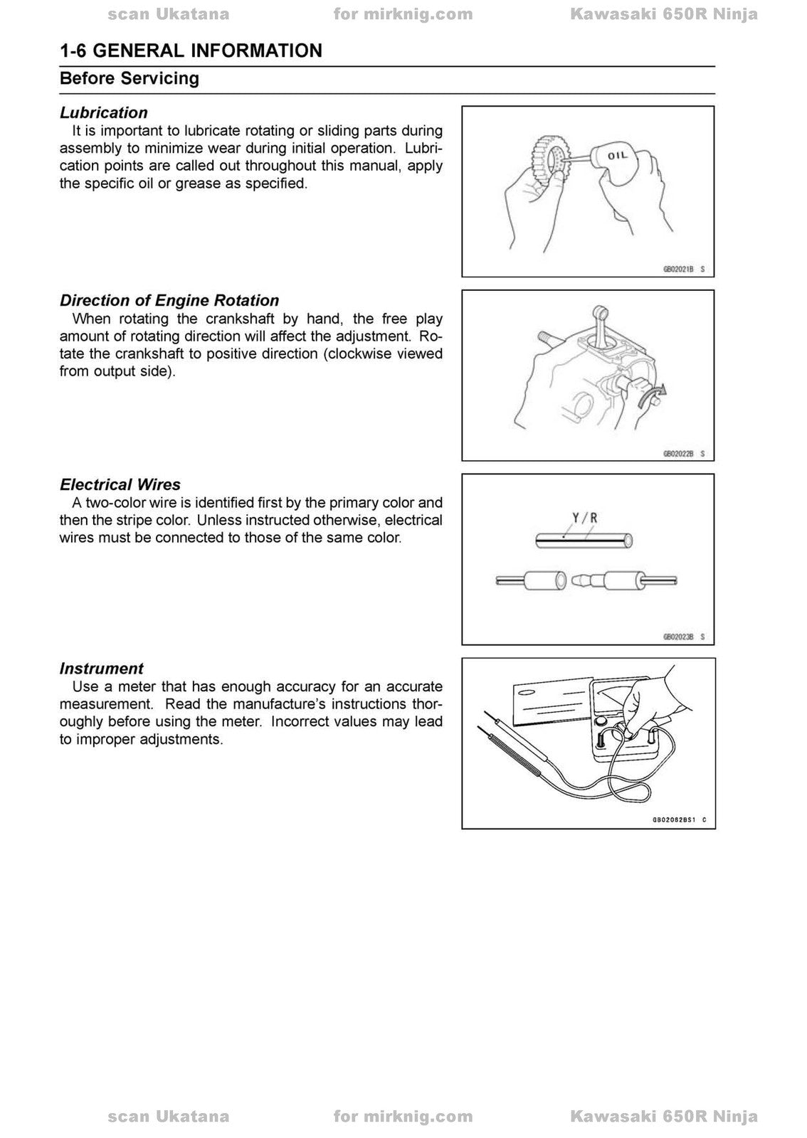KAWASAKI Ninja 650R ER-6f ABS ER-6f Motorcycle Service Manual - WIRE BOUND