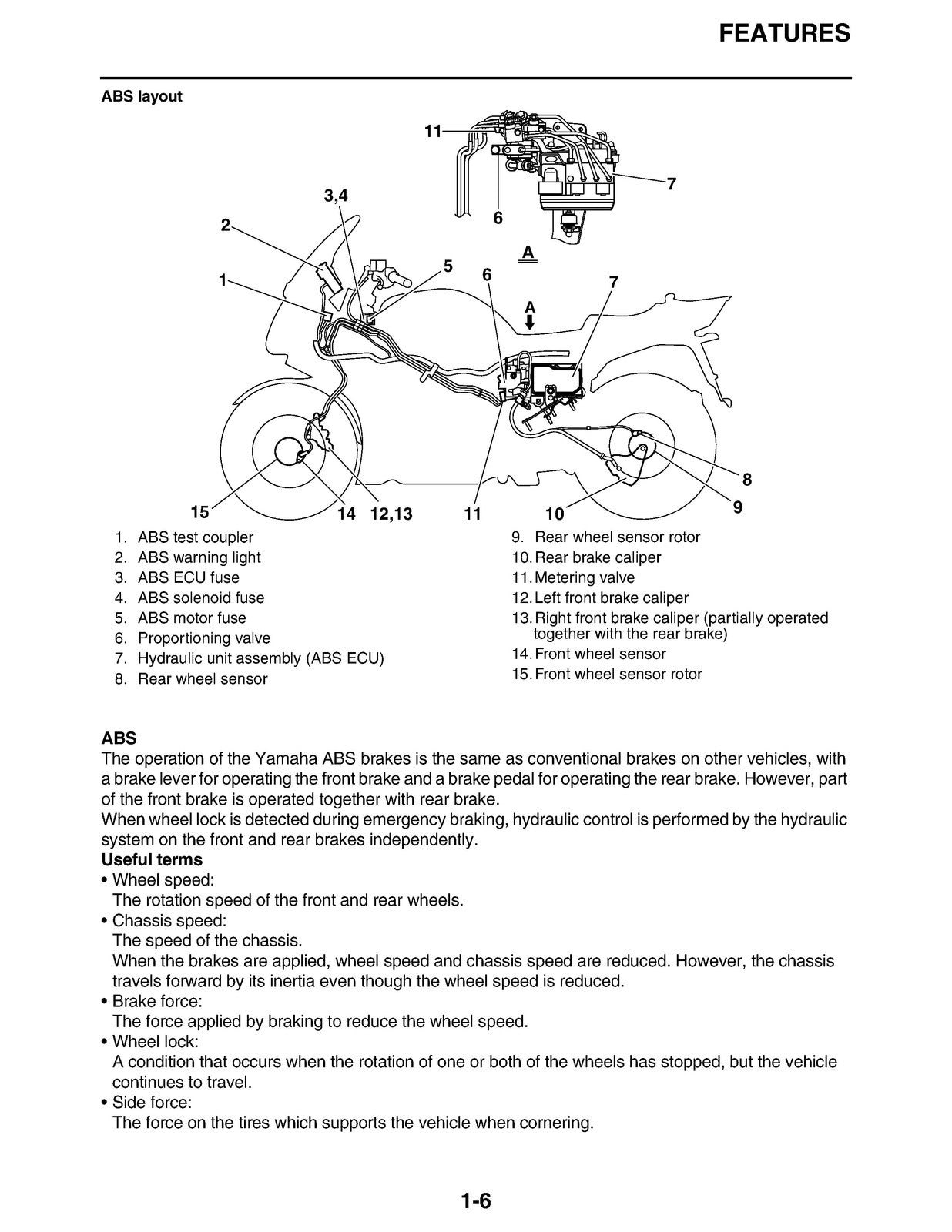 YAMAHA FJR1300 Motorcycle Service Manual 2008 - BOUND - COVERS - XL FOLDOUTS