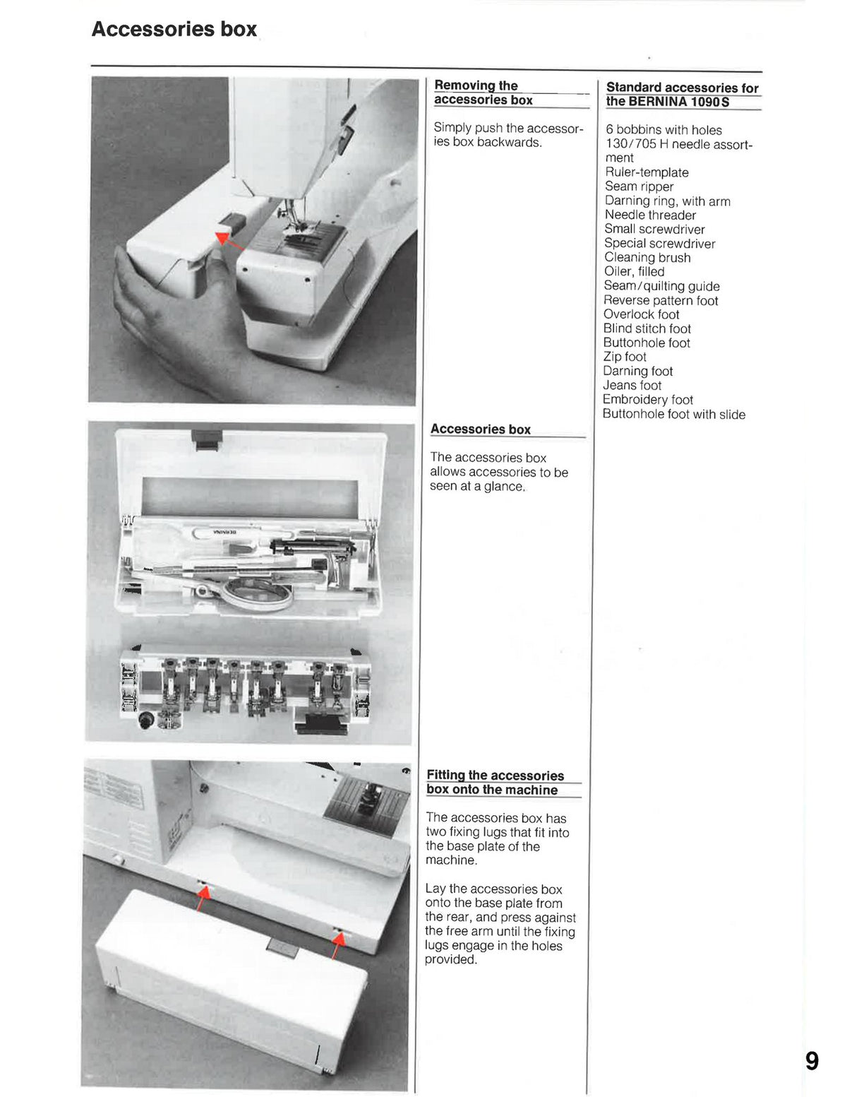 BERNINA 1090S 1090 Operators Manual BUNDLE - STEEL WIRE BOUND - TOUGH COVERS