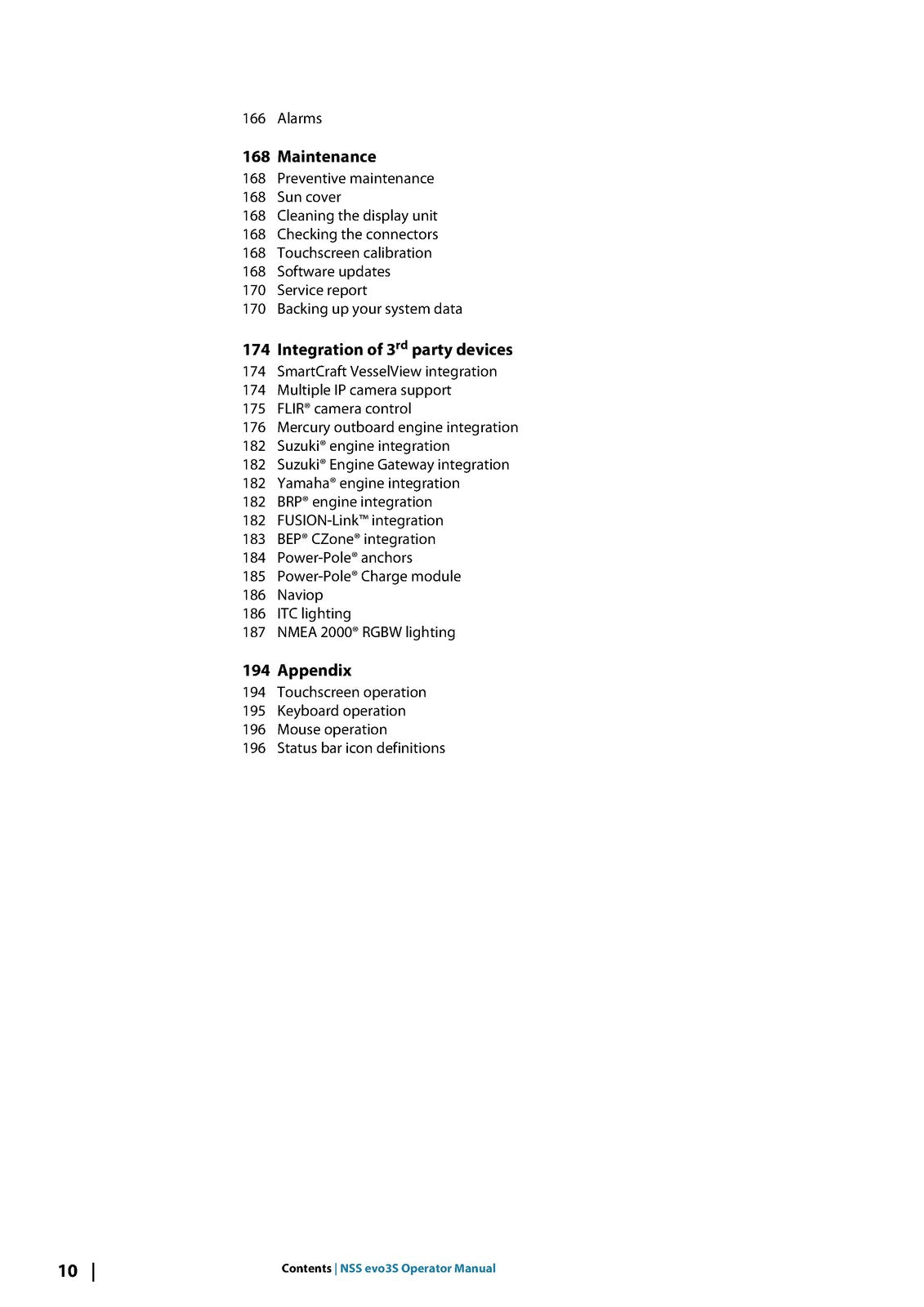 SIMRAD NSS evo3S Multifunction Display Operator Manual - WIRE BOUND - COVERS