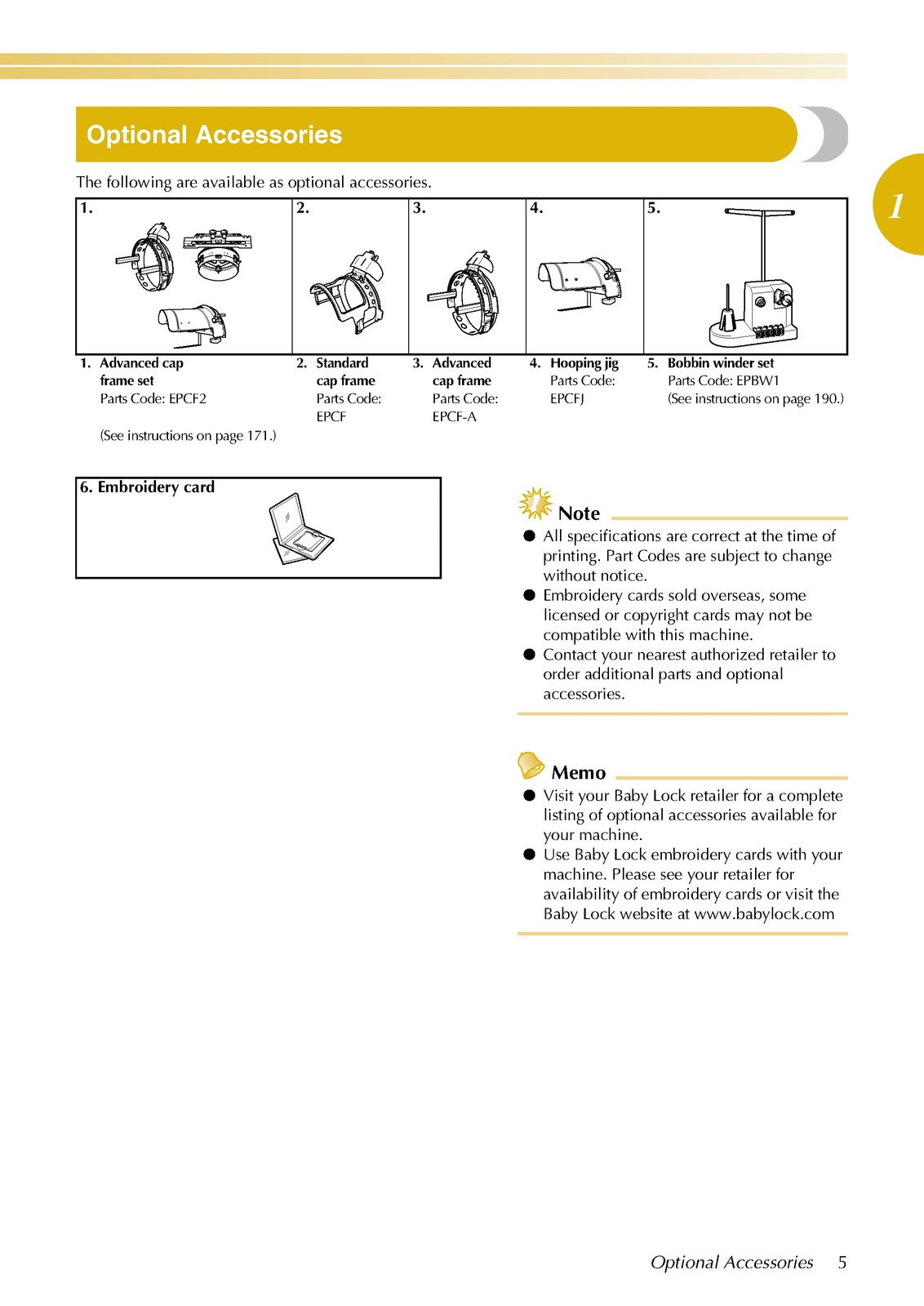 BABY LOCK Embroidery Professional BMP8 Instruction Manual - WIRE BOUND - COVERS