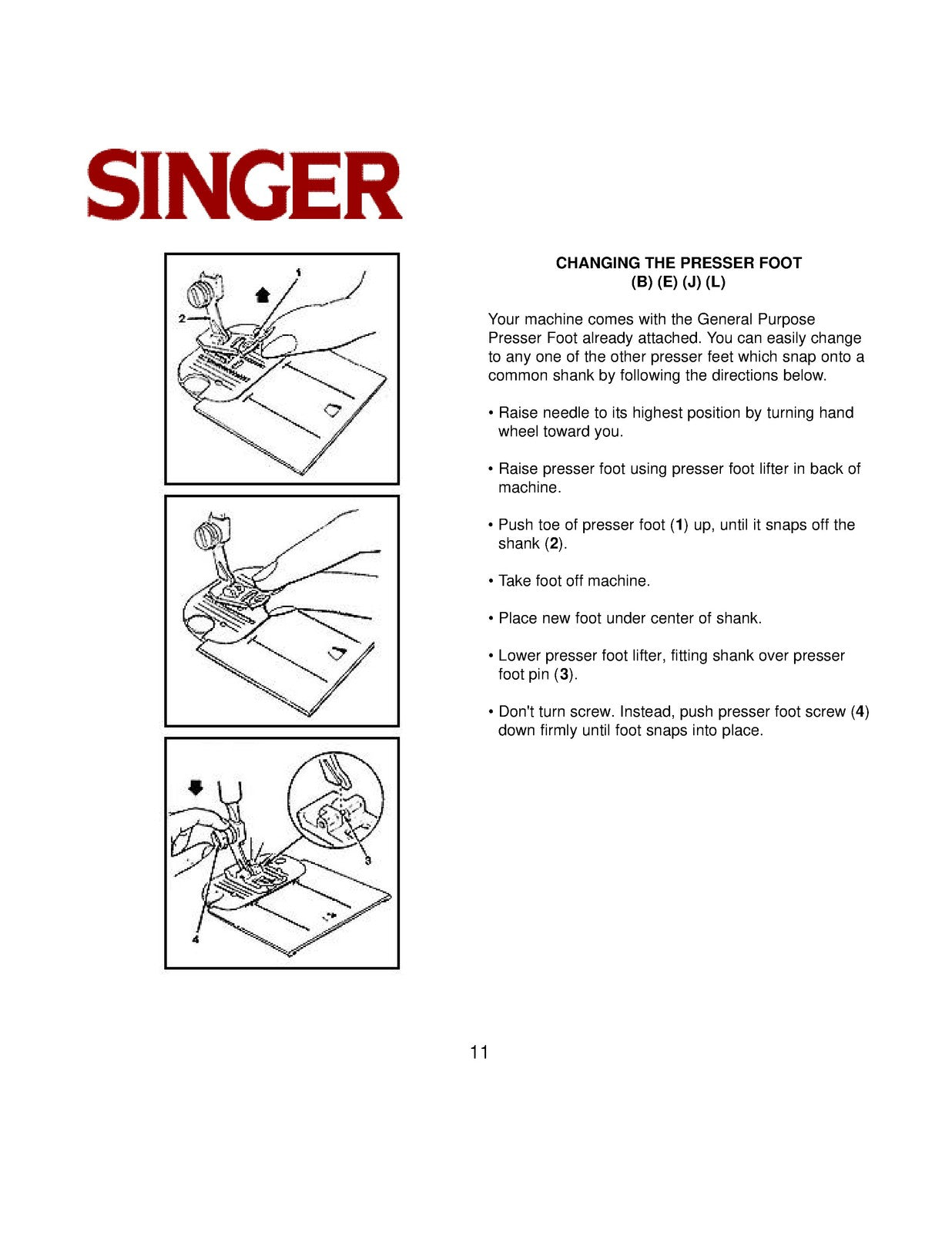 SINGER 9005 9008 9010 9015 9018 9020 9022 9026 9027 User Manual - WIRE BOUND