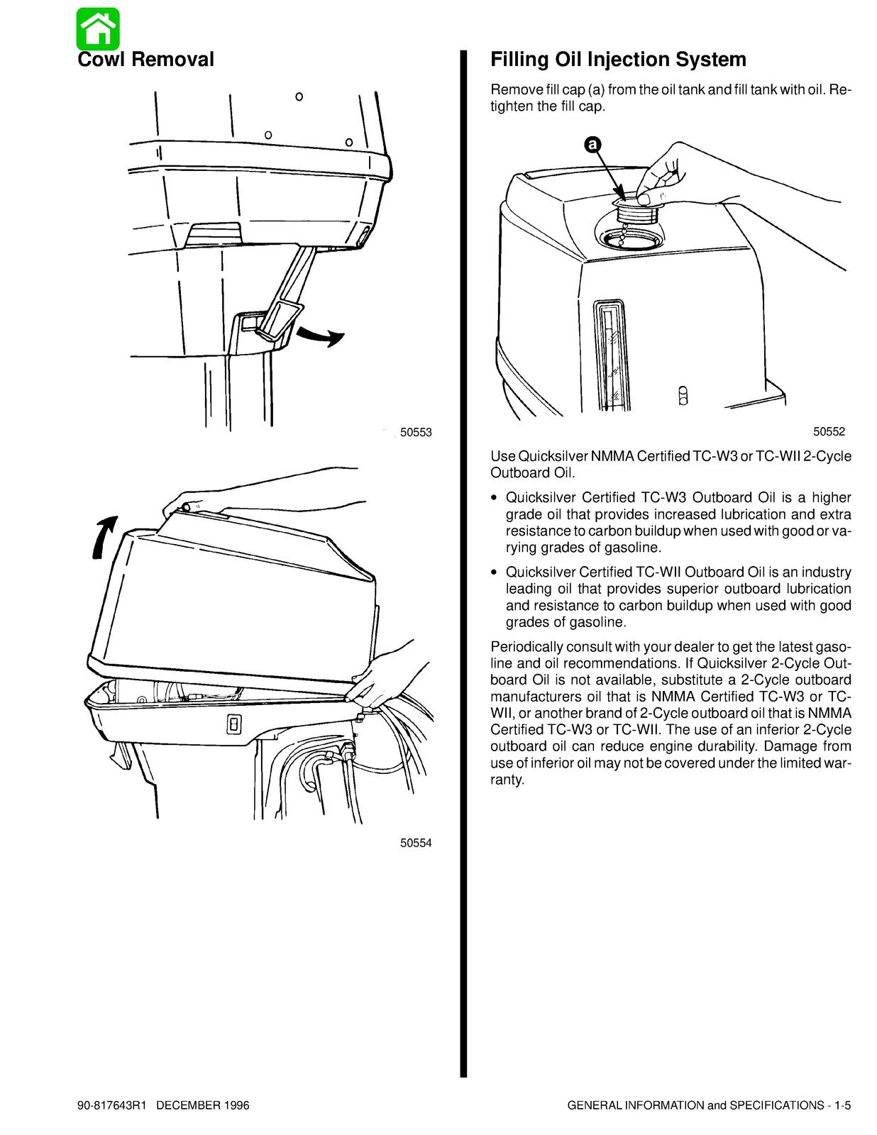 MERCURY 45 50 55 60 Jet Marathon SeaPro BigFoot Service Manual 1996 - WIRE BOUND