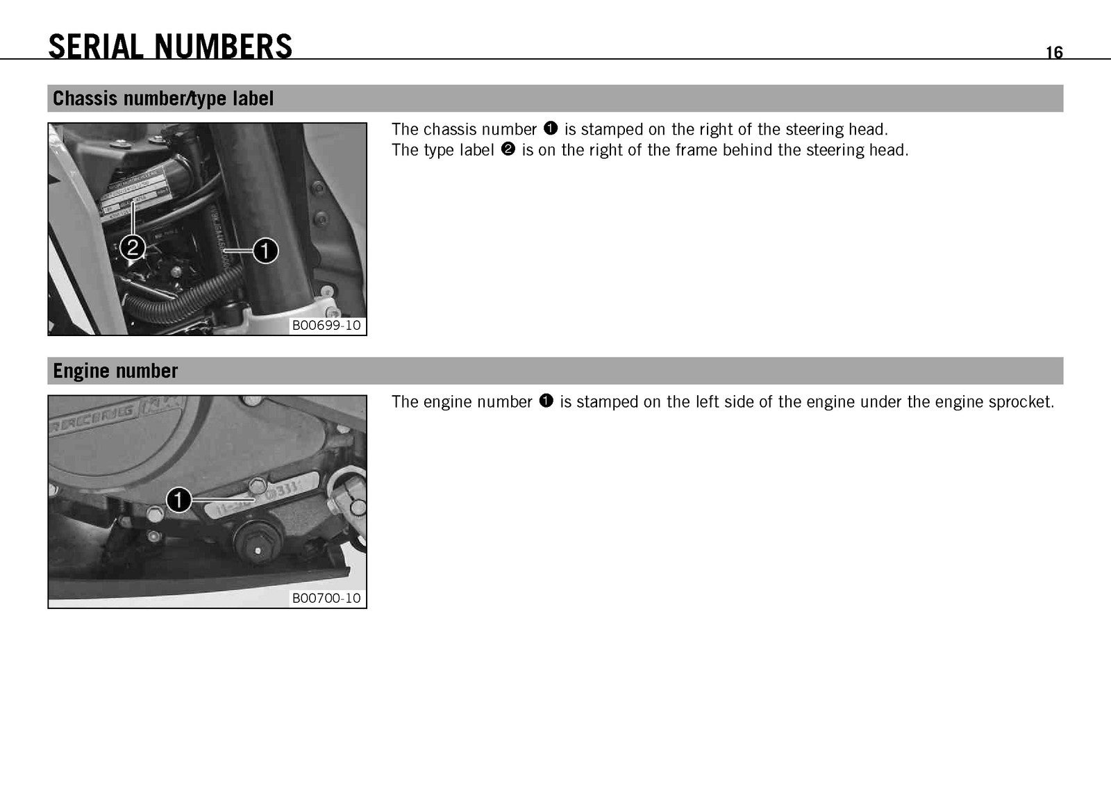 KTM 125 Duke EU Owners Manual 2011 - STEEL WIRE BOUND - PROTECTIVE COVERS