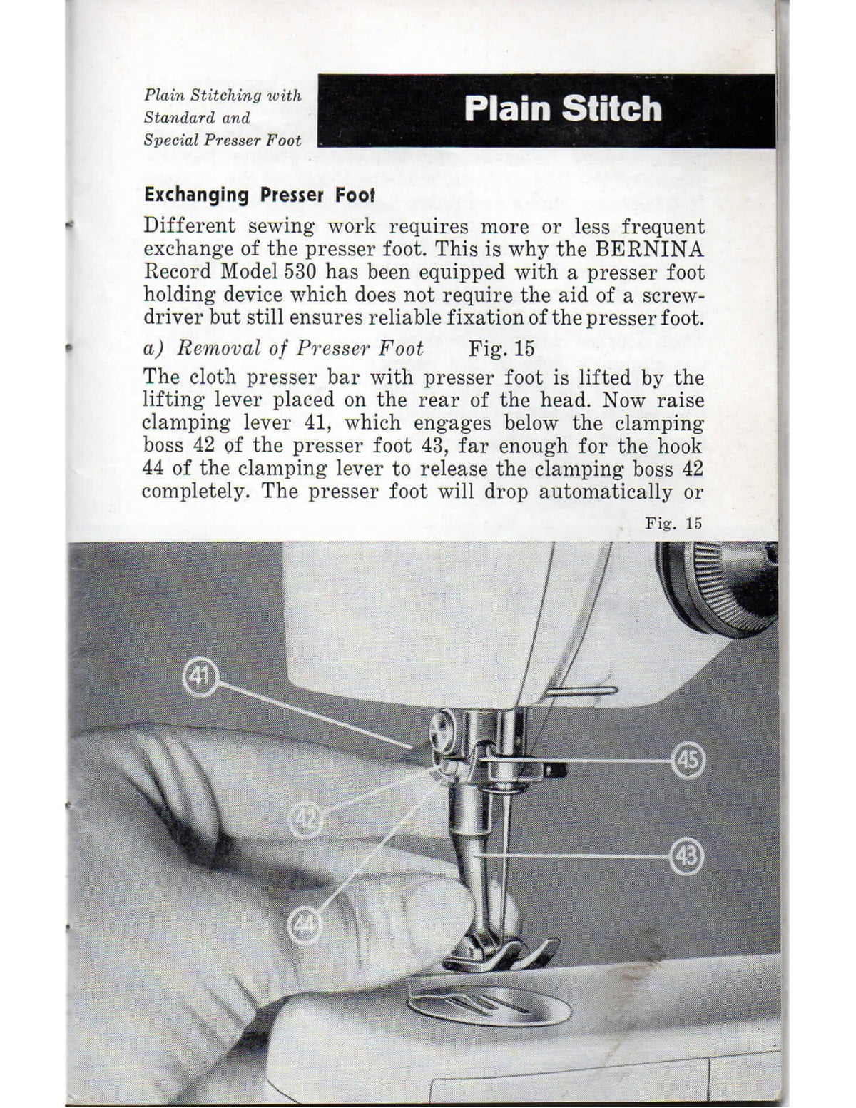 BERNINA 530 532 Instruction Book Manual - STEEL WIRE BOUND - PROTECTIVE COVERS