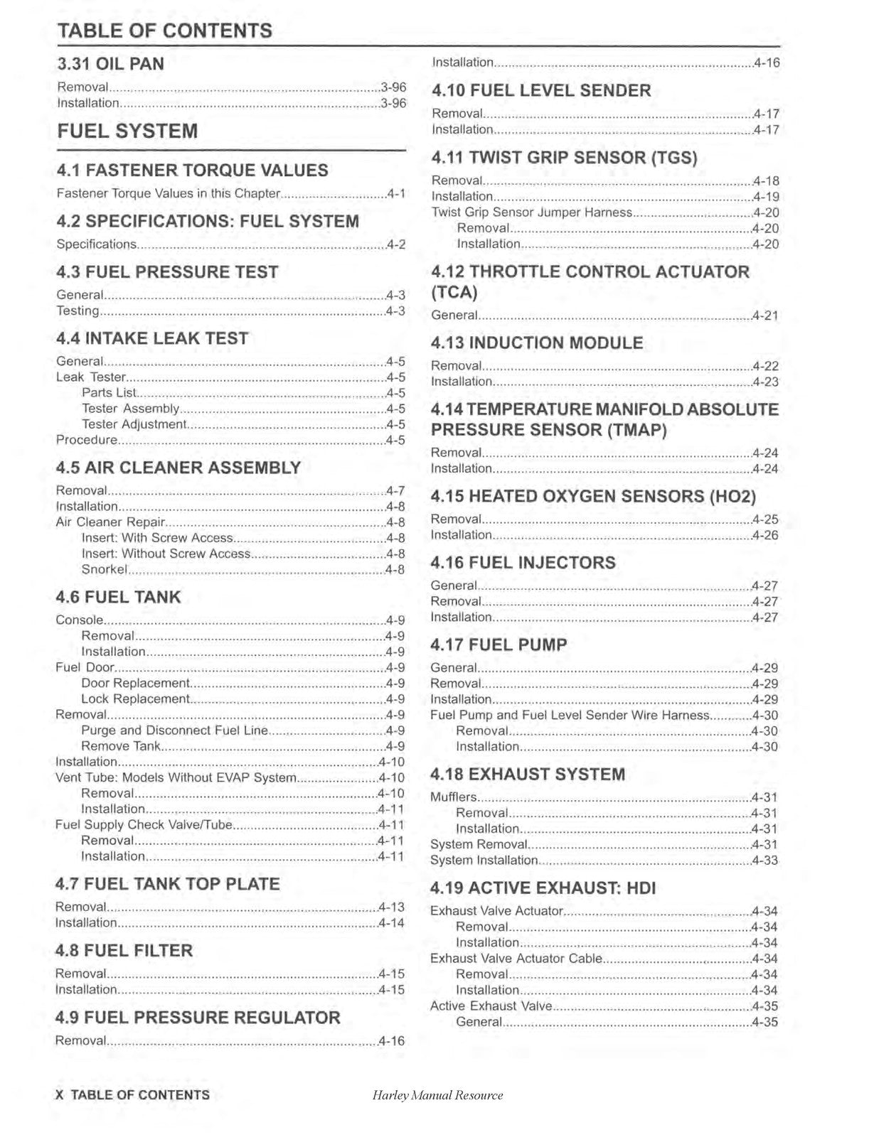 HARLEY-DAVIDSON FLHR FLHX FLHXS FLHTK FLHTCU Touring Service Manual 2014