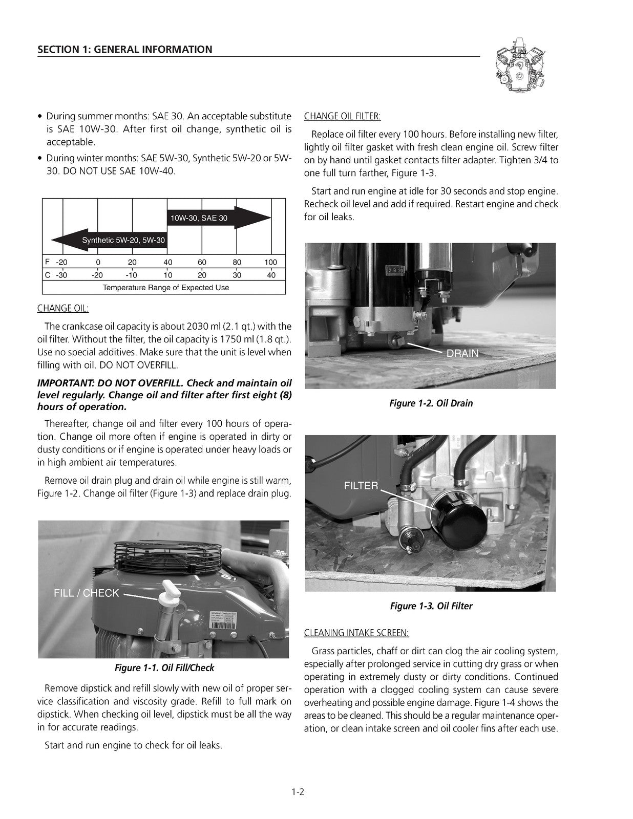 GENERAC GTV 900 760 V-Twin OHVI Engine Service Manual - WIRE BOUND - COVERS