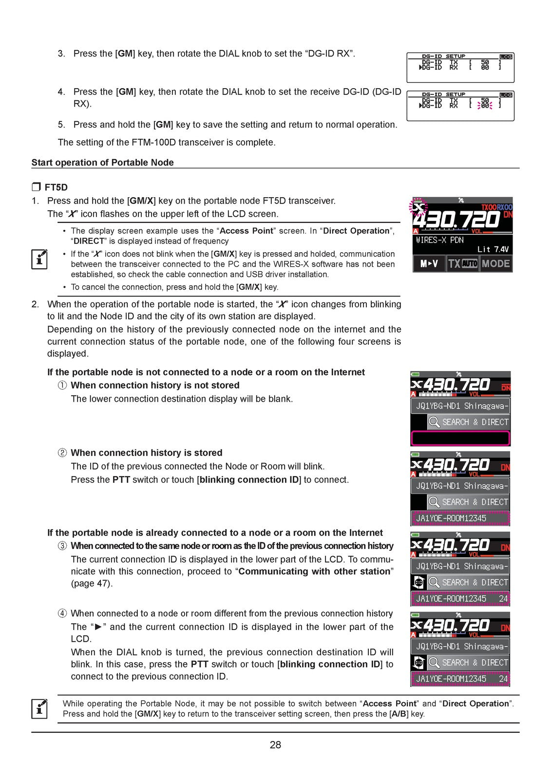 YAESU WIRES-X Portable Digital Node Function Instruction Manual - WIRE BOUND
