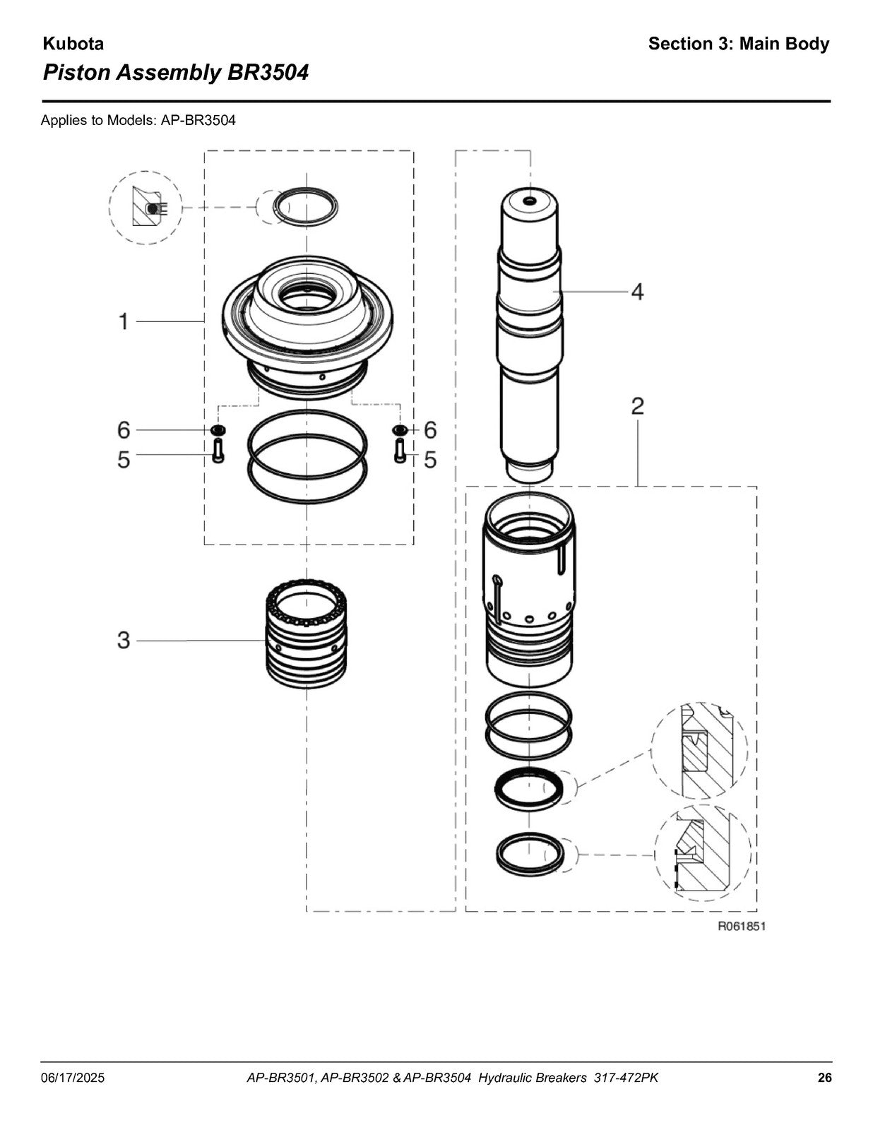 LAND PRIDE BR35 BR Series Breakers Parts Manual 2025 - WIRE BOUND - TOUGH COVERS