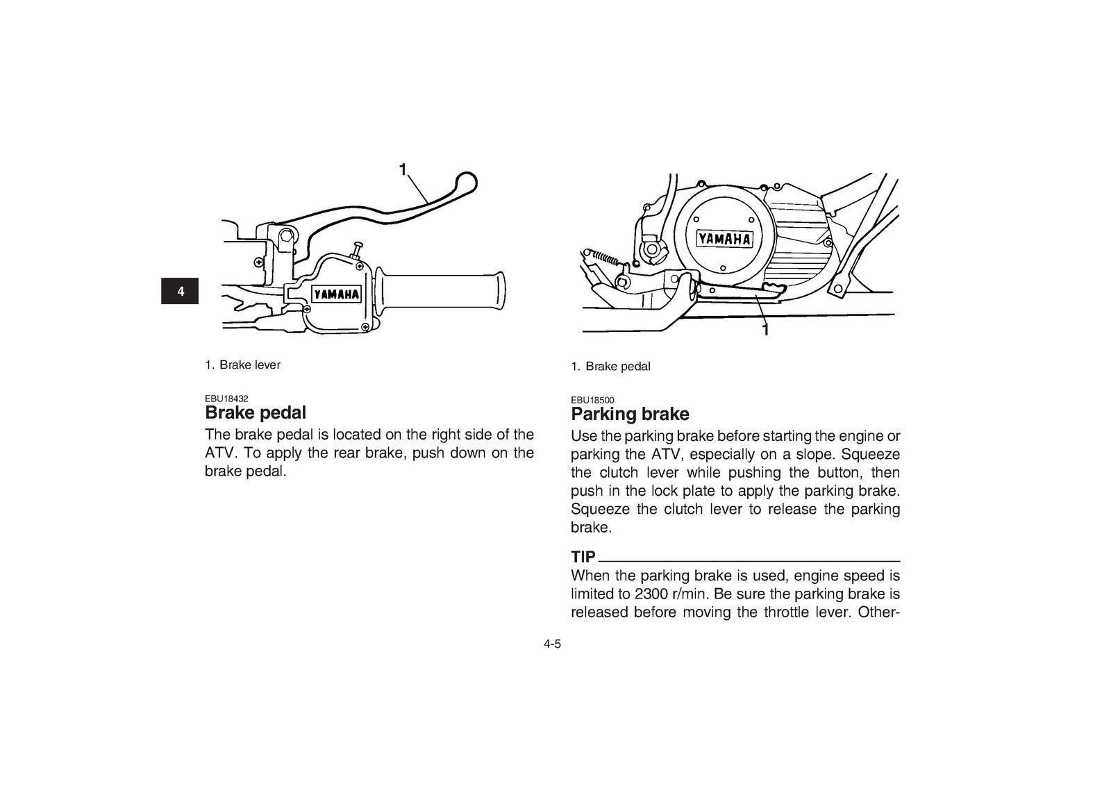 YAMAHA YFZ350A Banshee Owners Manual 2010 - STEEL WIRE BOUND - PROTECTIVE COVERS
