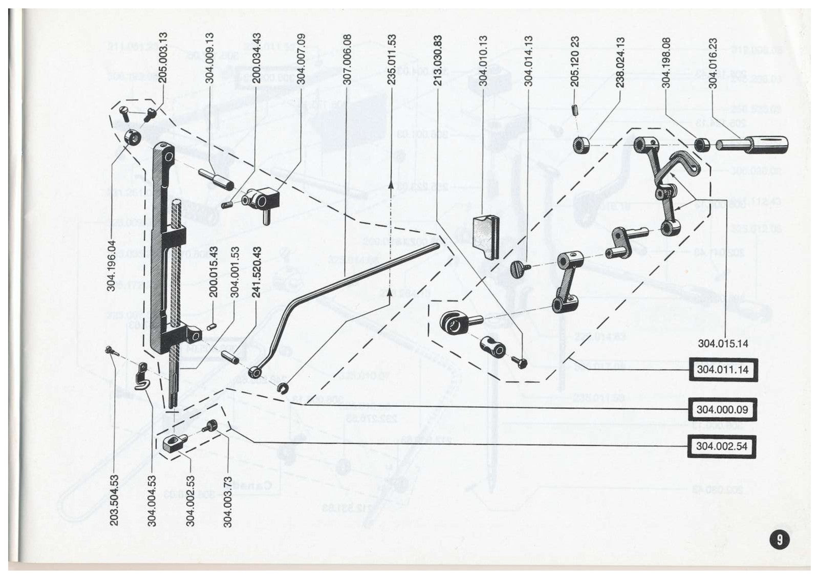 BERNINA 730 Sewing Machine Illustrated Parts Manual - WIRE BOUND - TOUGH COVERS