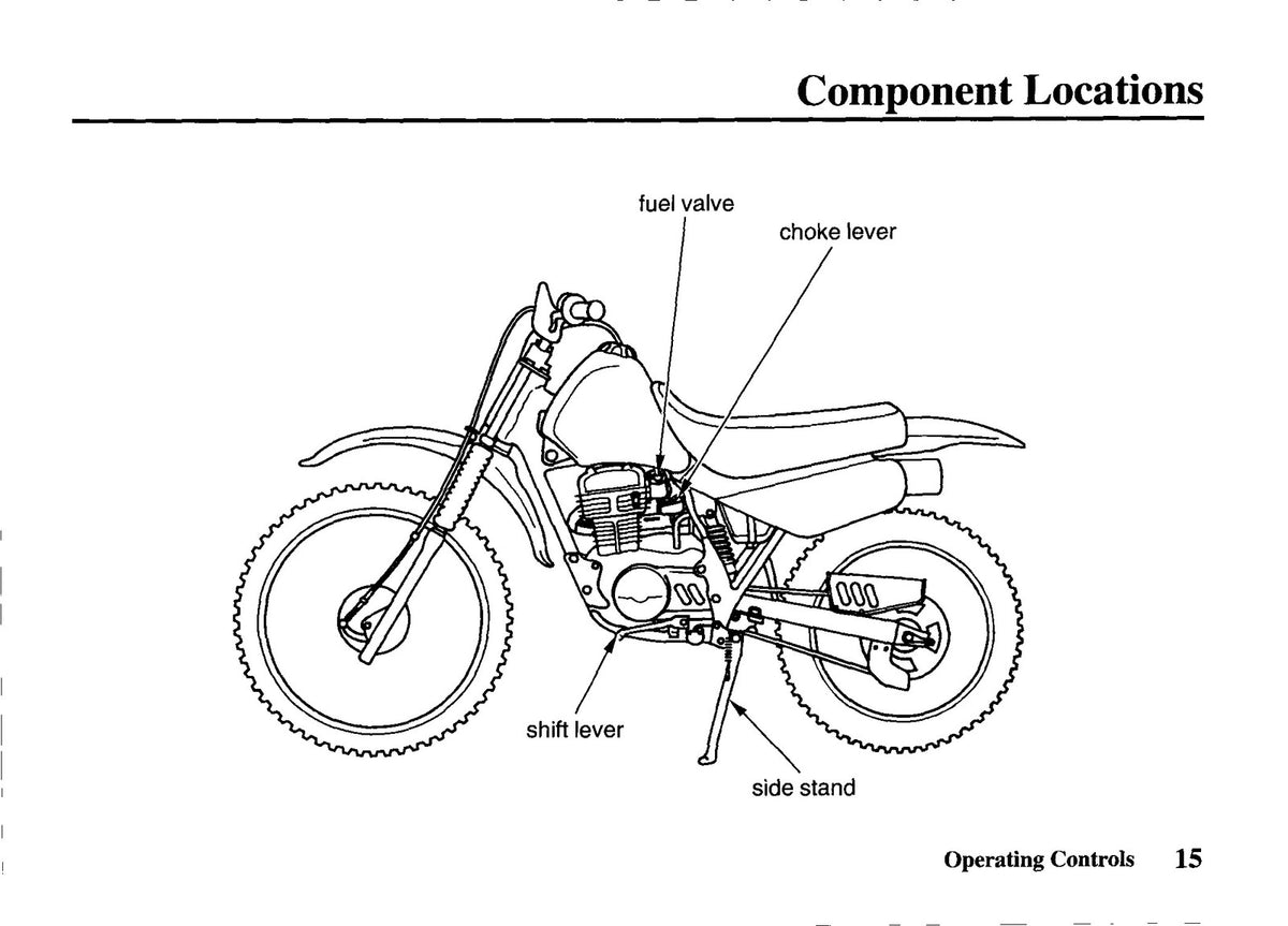 HONDA XR80R Owners Manual 1997 - STEEL WIRE BOUND - PROTECTIVE COVERS