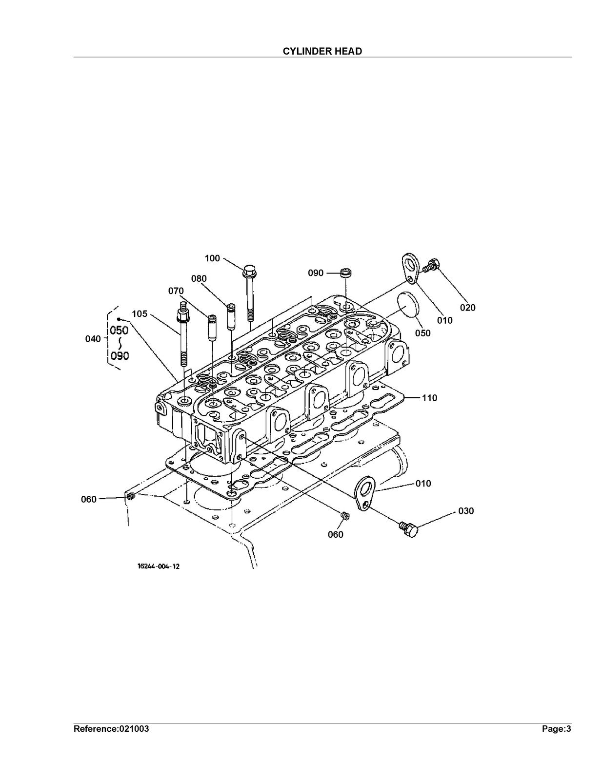 ISEKI F3060 Tractor Illustrated Parts List Manual - WIRE BOUND - TOUGH COVERS