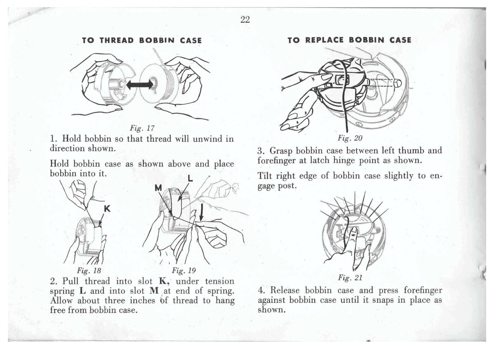 SINGER 319K2 Sewing Machine Instruction Manual 1956 - WIRE BOUND - TOUGH COVERS