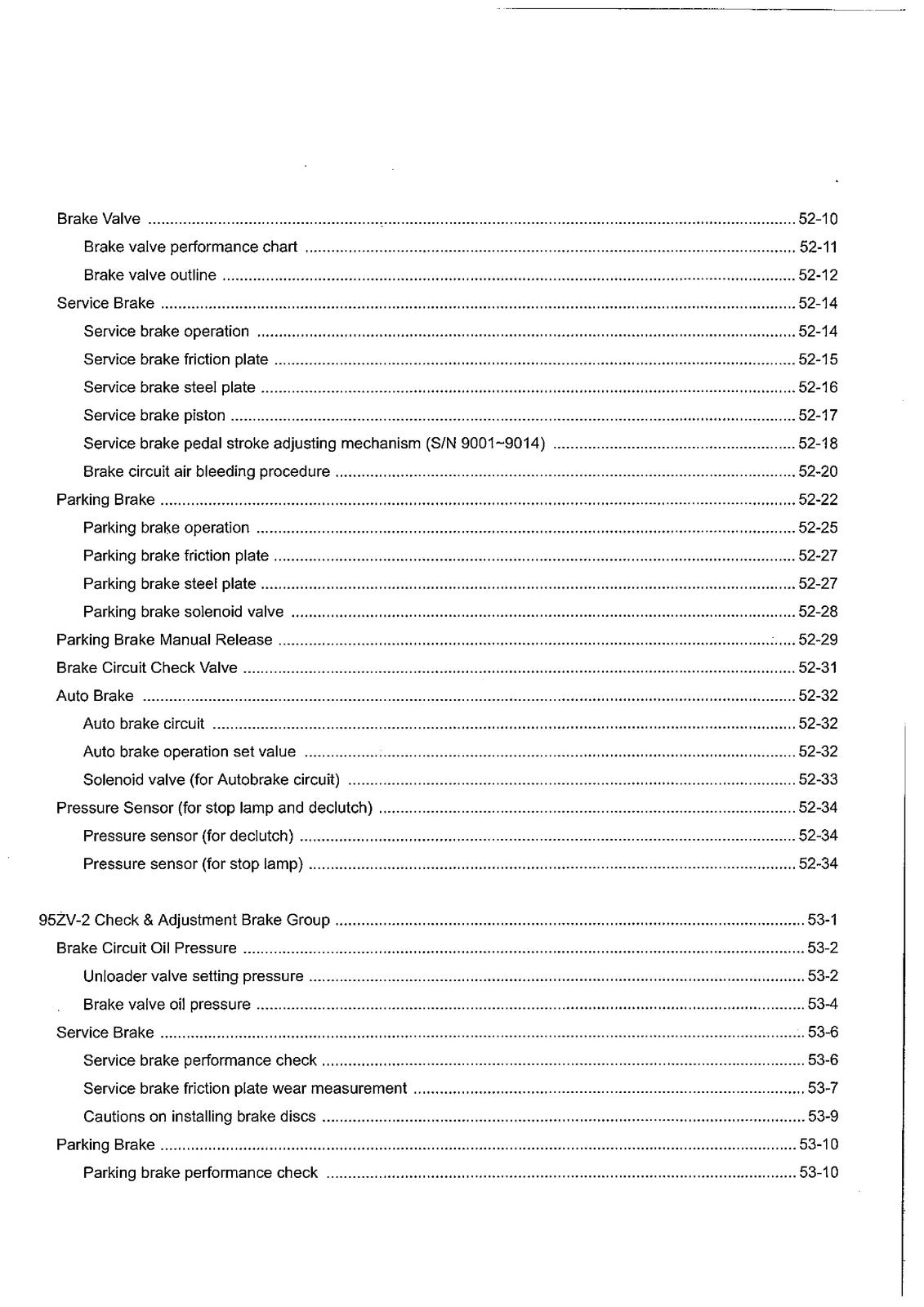 KAWASAKI 95ZV-2 Wheel Loader Shop Manual - BOUND - COVERS - XL FOLDOUT PAGES