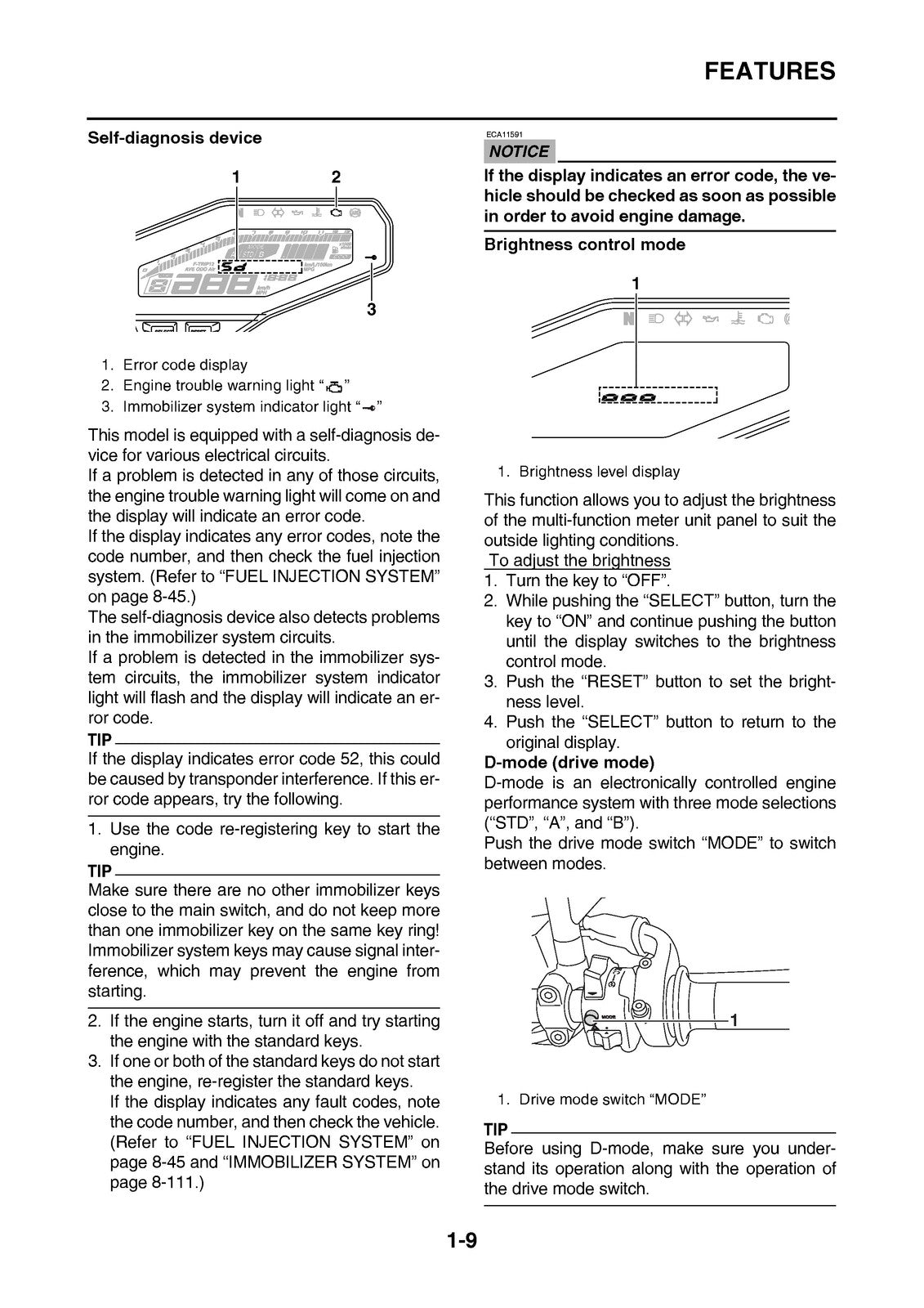 YAMAHA MT-09 MT-09A Motorcycle Service Manual 2014 - BOUND - COVERS - FOLDOUTS