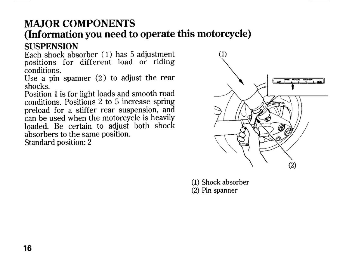 HONDA VTX1800C Owners Manual 2001 - STEEL WIRE BOUND - PROTECTIVE COVERS