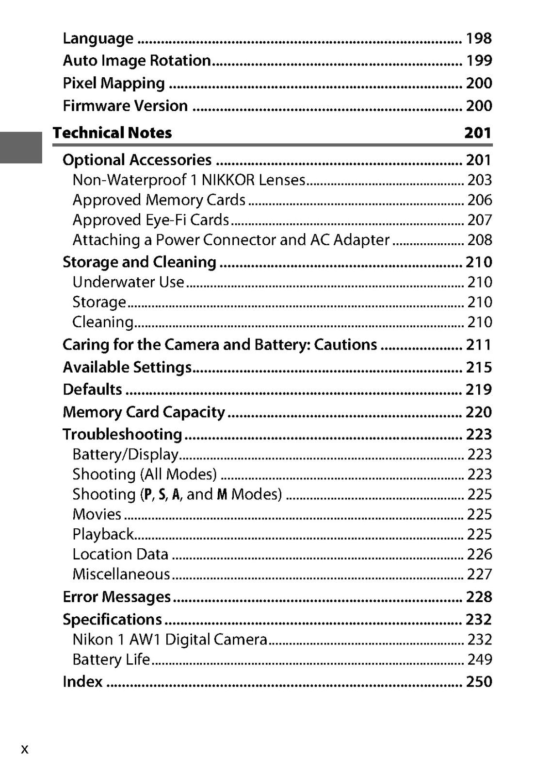 NIKON 1 AW1 Digital Camera Reference Manual - STEEL WIRE BOUND - TOUGH COVERS