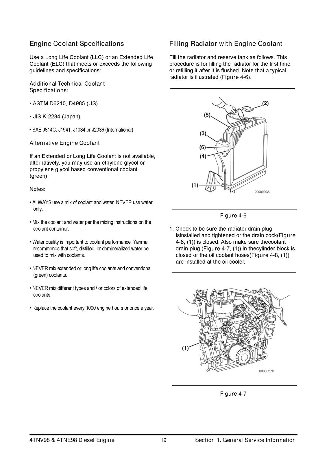 YANMAR 4TNV98 4TNE98 Diesel Engine Service Manual 2008 - WIRE BOUND - COVERS