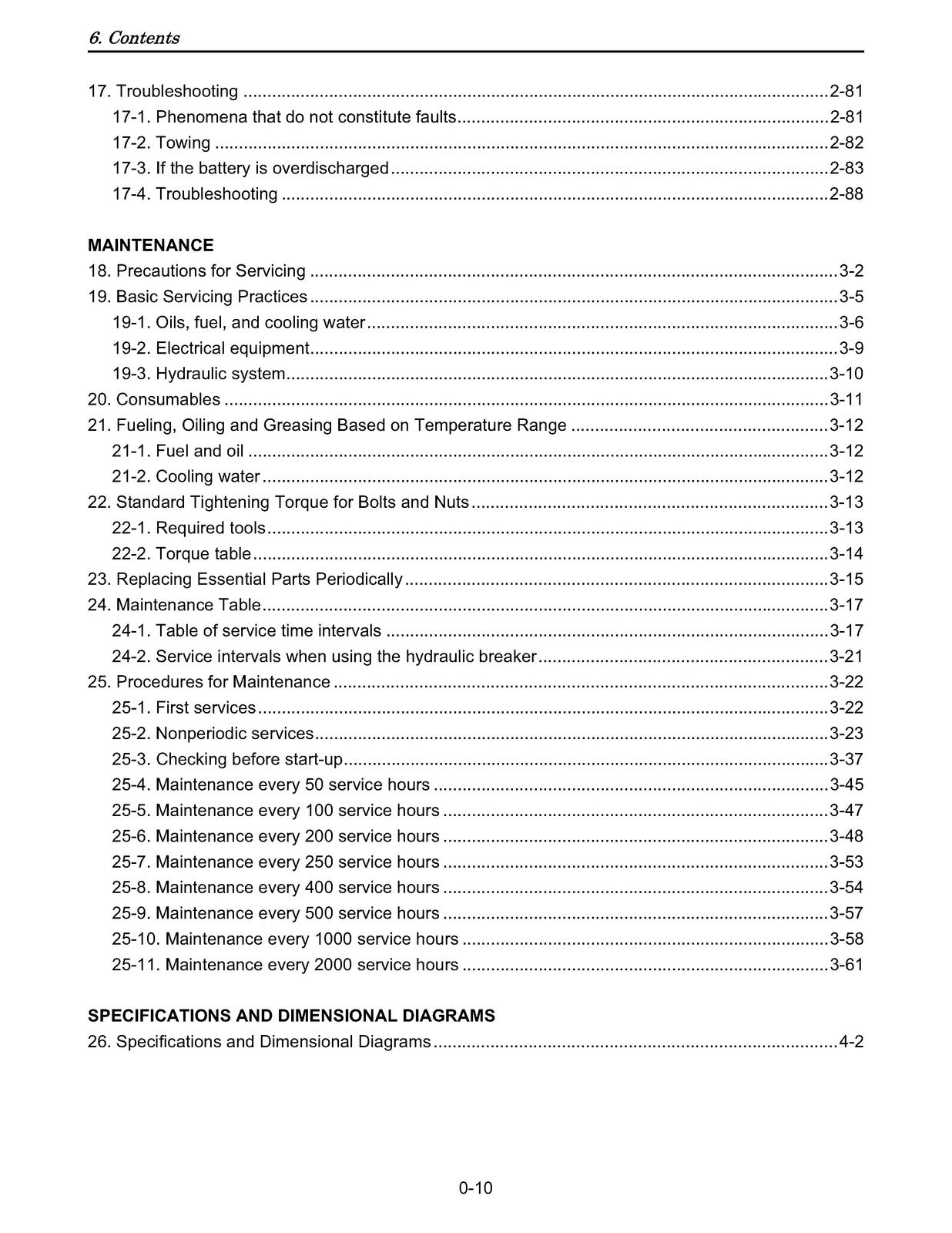 YANMAR ViO17 Excavator Operation and Maintenance Manual 2007 - WIRE BOUND