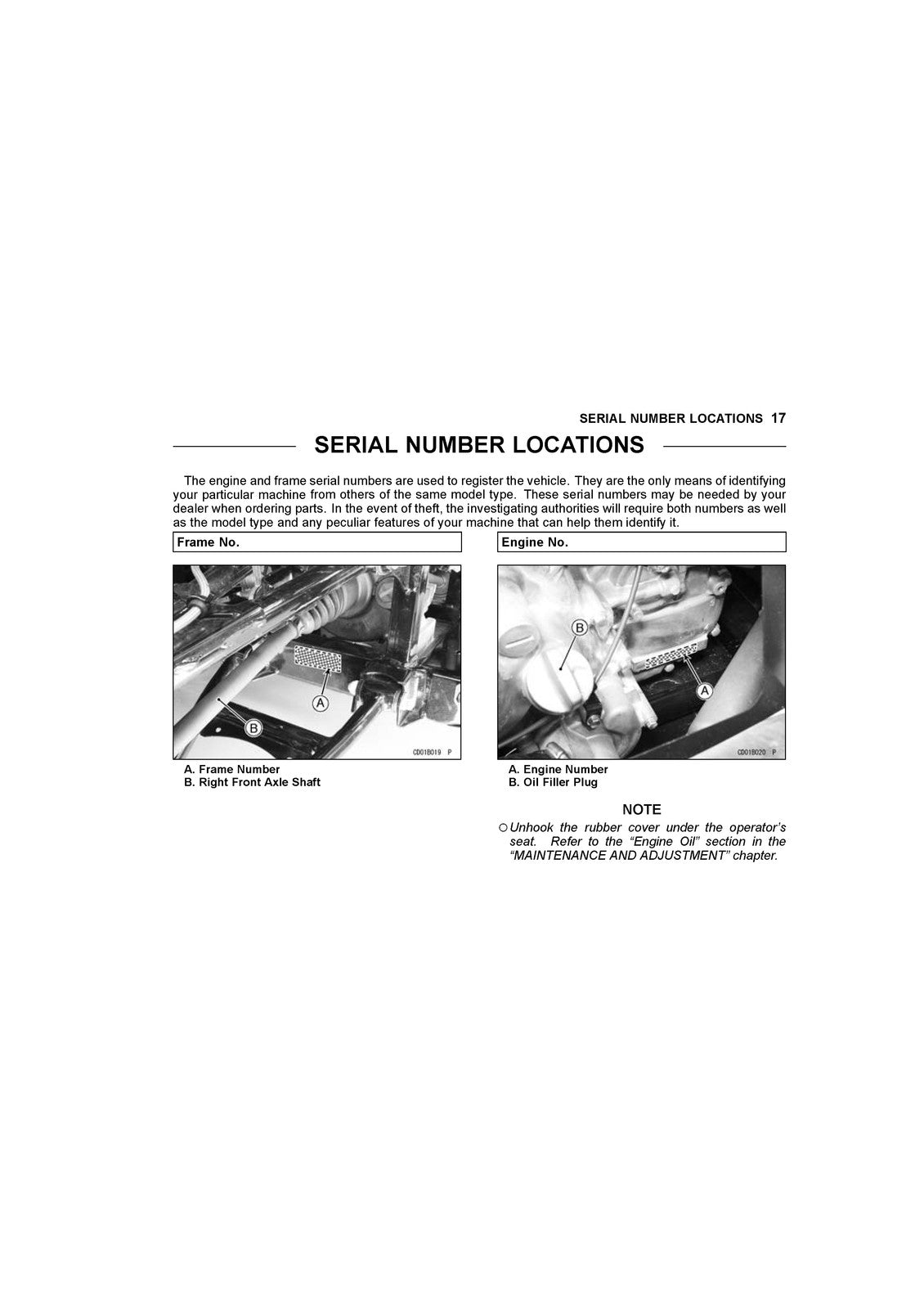 KAWASAKI Teryx Camo Owners Manual 2017 - STEEL WIRE BOUND - PROTECTIVE COVERS