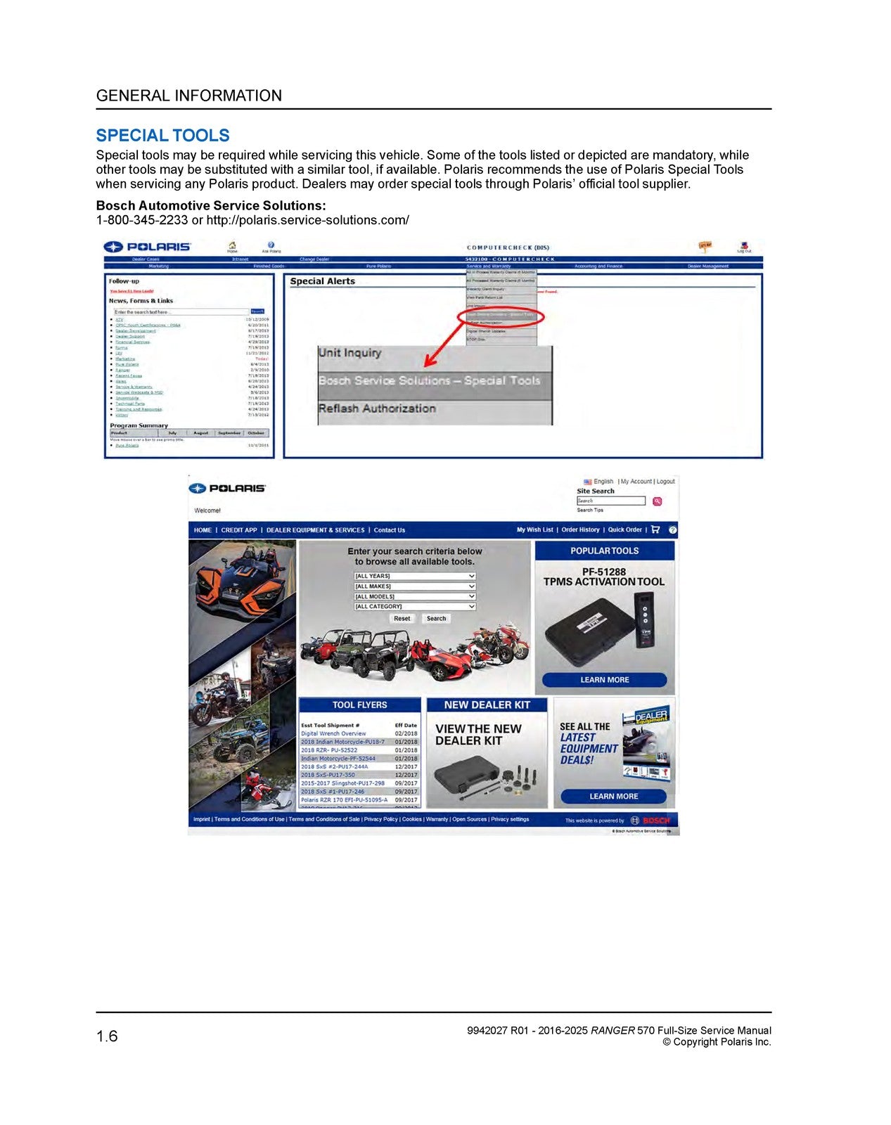 POLARIS Ranger 570 Full-Size Service Manual 2016-2025 - WIRE BOUND - COVERS