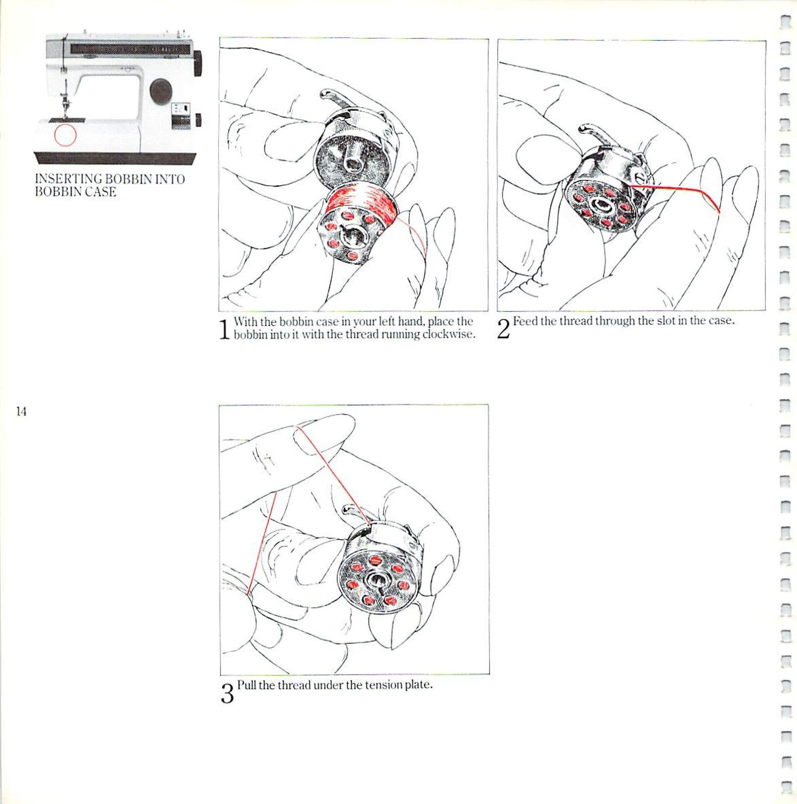 FRISTER ROSSMANN 1080 Sewing Machine Instruction Manual - WIRE BOUND - COVERS