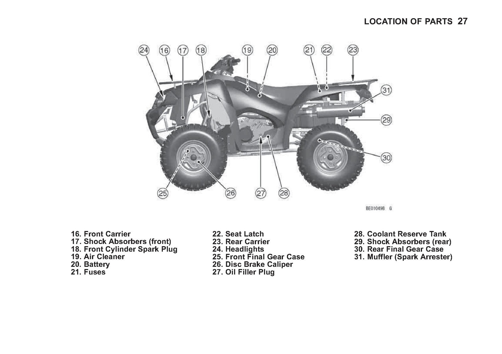 KAWASAKI Brute Force 650 4x4i Owners Manual 2011 - WIRE BOUND - TOUGH COVERS