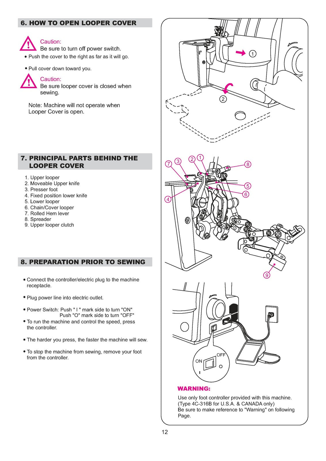 SINGER 14T967DC Quantumlock 5 Serger Instruction Manual - WIRE BOUND - COVERS