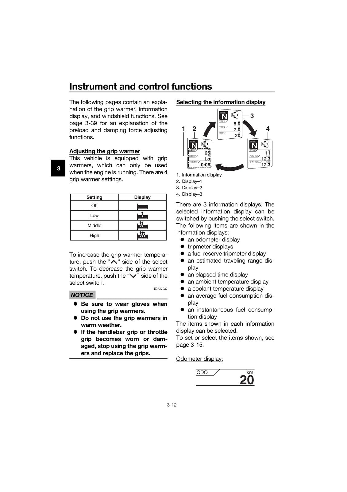 YAMAHA FJR1300D-AE FJR1300AE Motorcycle Owners Manual 2020 - WIRE BOUND - COVERS