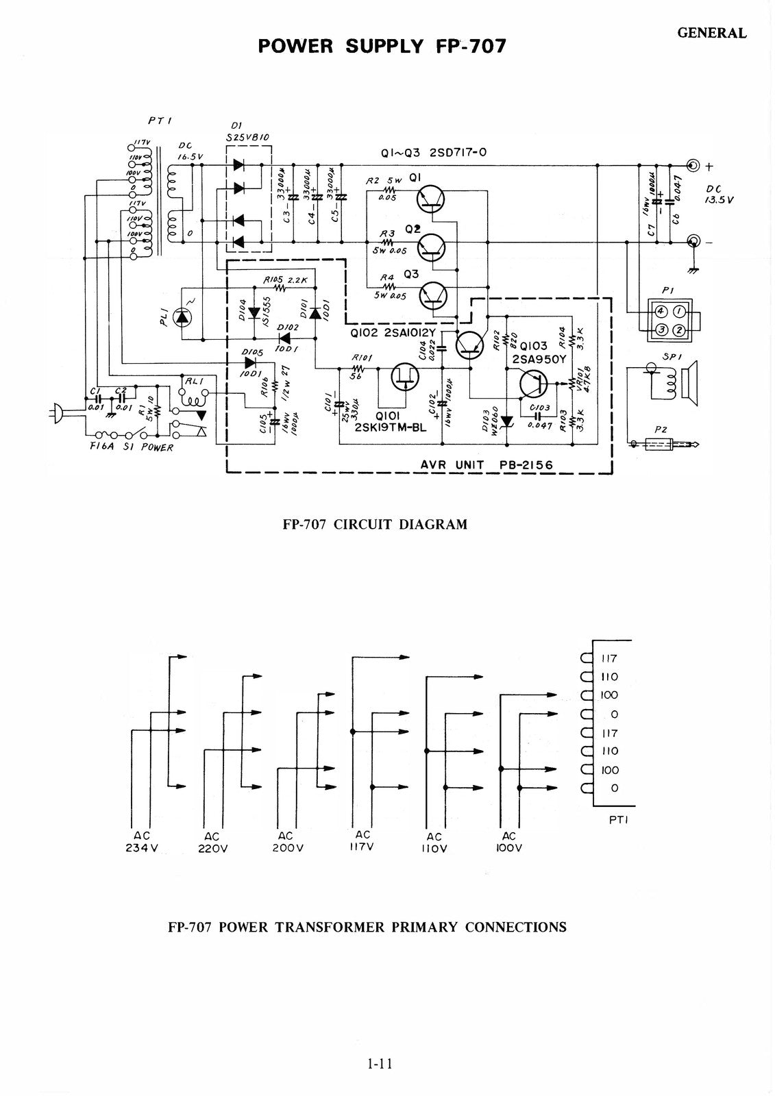 YAESU FT-707 Service Manual - BOUND - COVERS - XL FOLDOUT PAGES