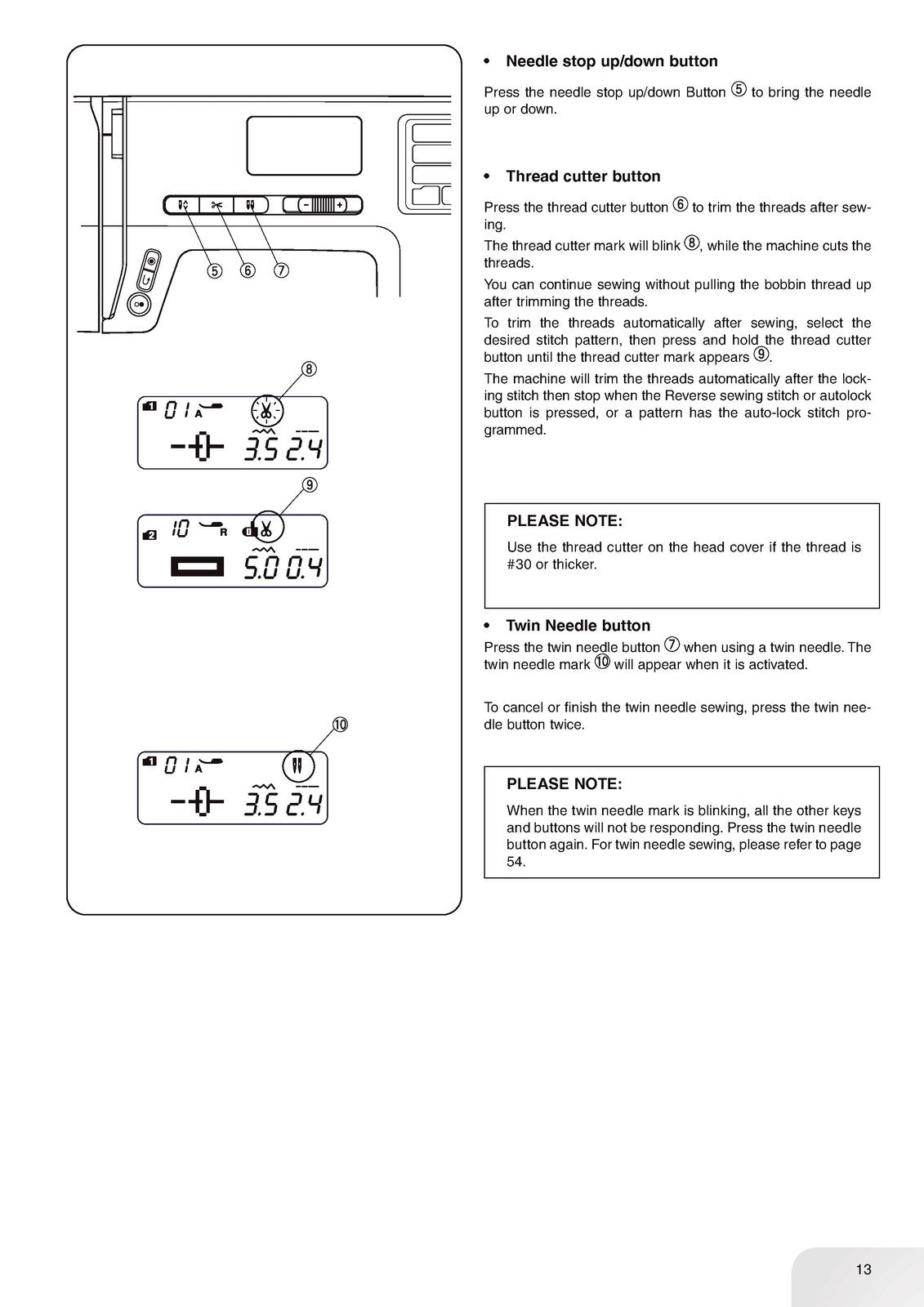 BERNINA Bernette B38 Sewing Machine Instruction Manual - WIRE BOUND - COVERS