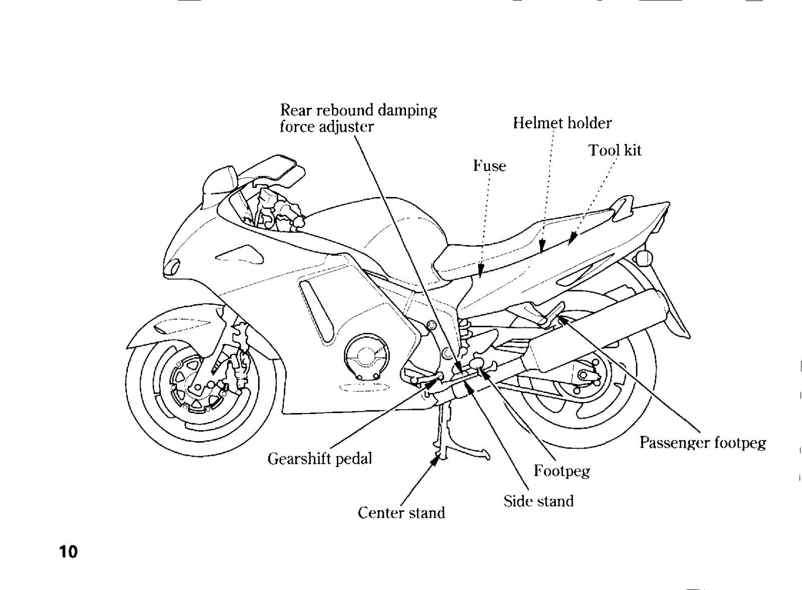 HONDA CBR1100XX Motorcycle Owners Manual 2004 - BOUND - COVERS - XL FOLDOUTS