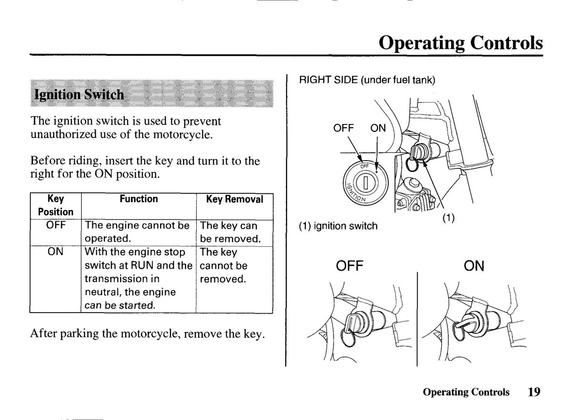 HONDA XR50R Owners Manual 2001 - STEEL WIRE BOUND - PROTECTIVE COVERS