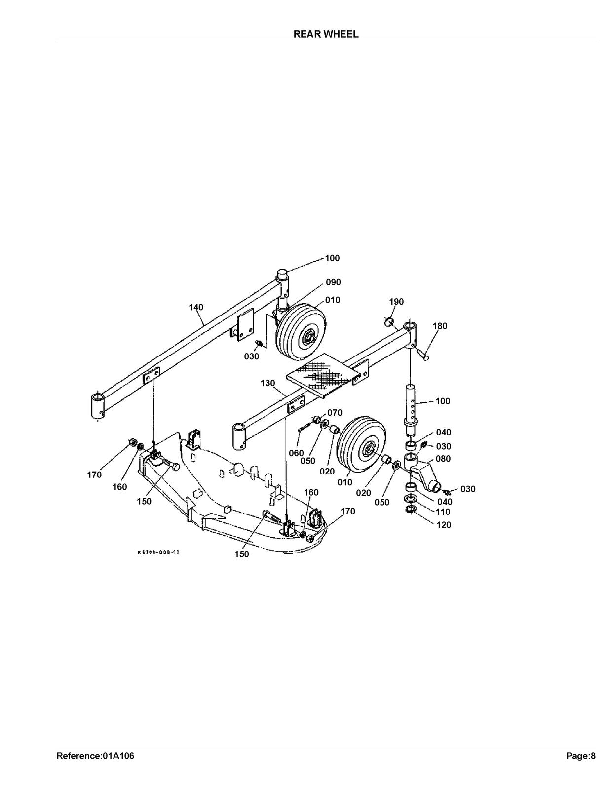 KUBOTA RC72-27B Parts Manual - STEEL WIRE BOUND - PROTECTIVE COVERS