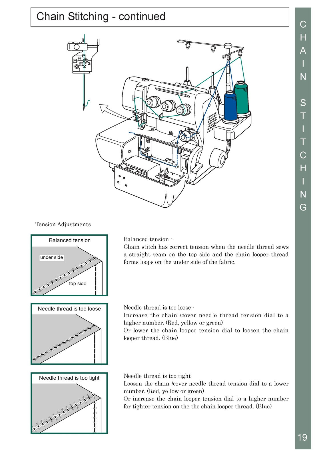 BABY LOCK Cover Stitch BLCS Sewing Machine Instruction Manual - WIRE BOUND