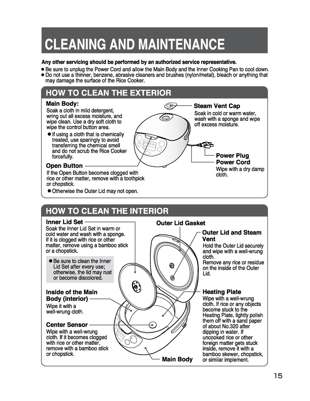 ZOJIRUSHI NS-WXC10 18 Micom Rice Cooker  Operating Instructions Manual - BOUND