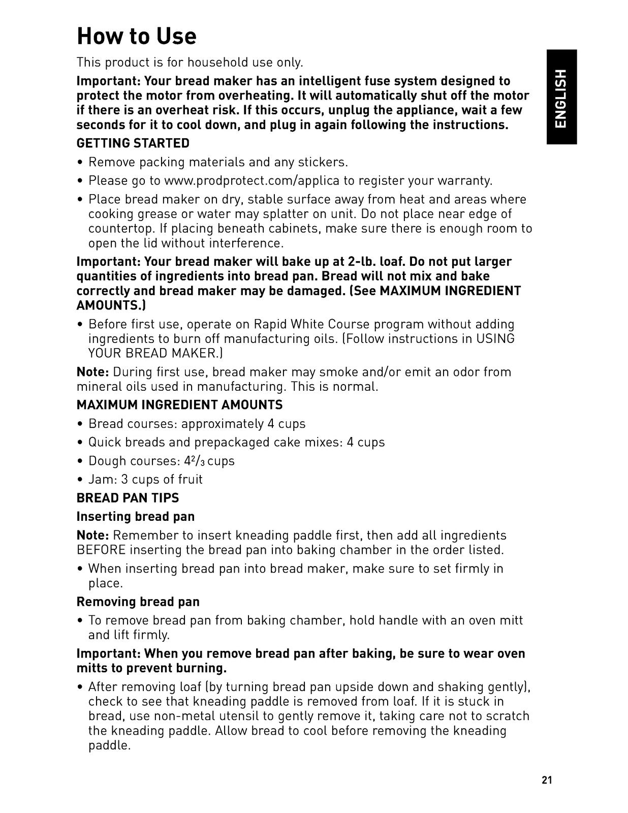 BREADMAN TR2700 Bread Maker Machine User Manual in English - WIRE BOUND - COVERS