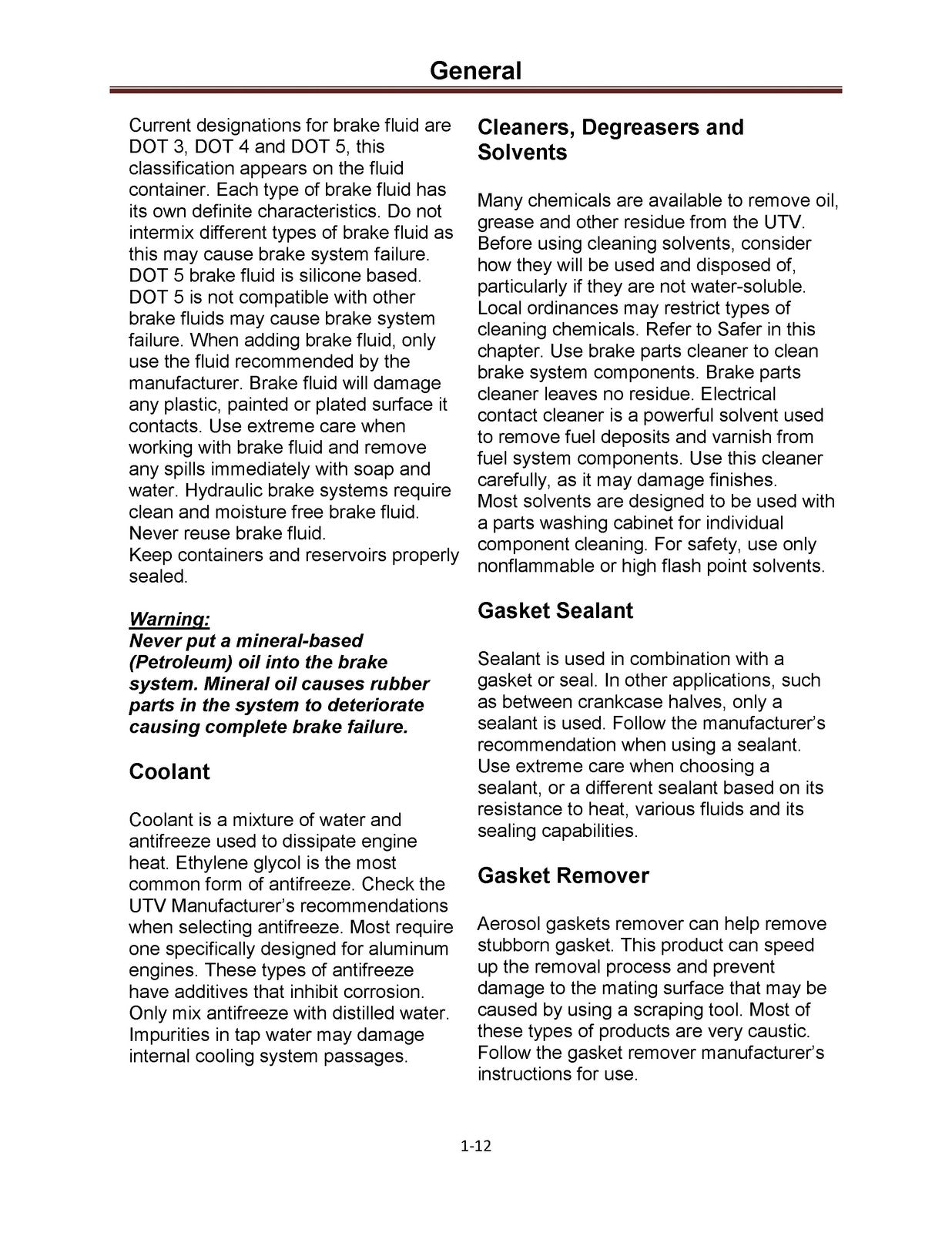 HISUN HS400 UTV Service Manual 2014 - BOUND - COVERS - XL FOLDOUT PAGES
