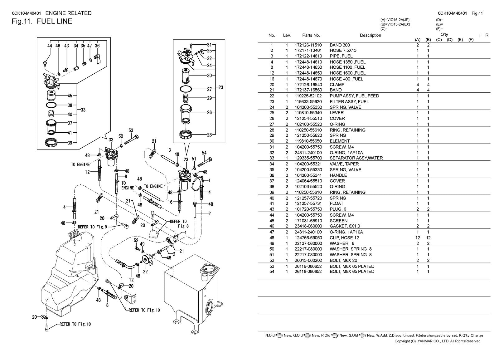 YANMAR ViO15-2A Excavator Parts Catalog Manual 2017 - WIRE BOUND - TOUGH COVERS