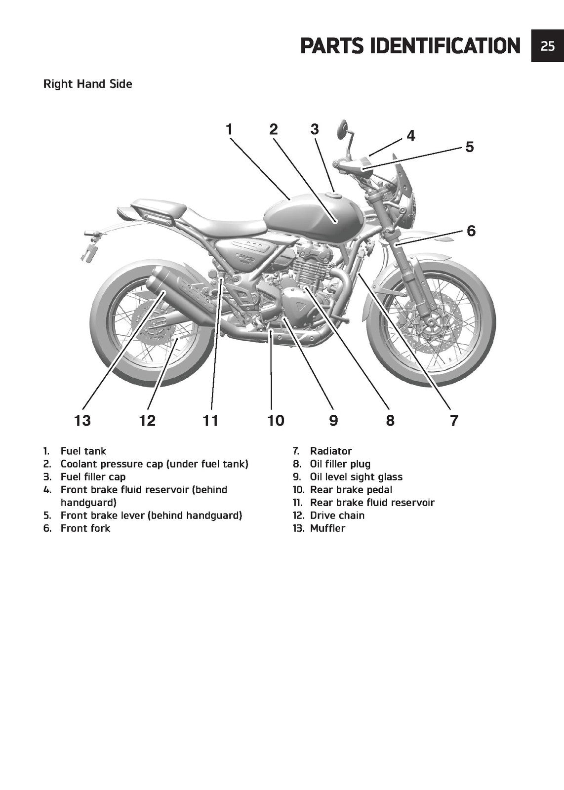 TRIUMPH Speed 400 Scrambler 400 X Scrambler 400 400 400 Owners Manual 2025
