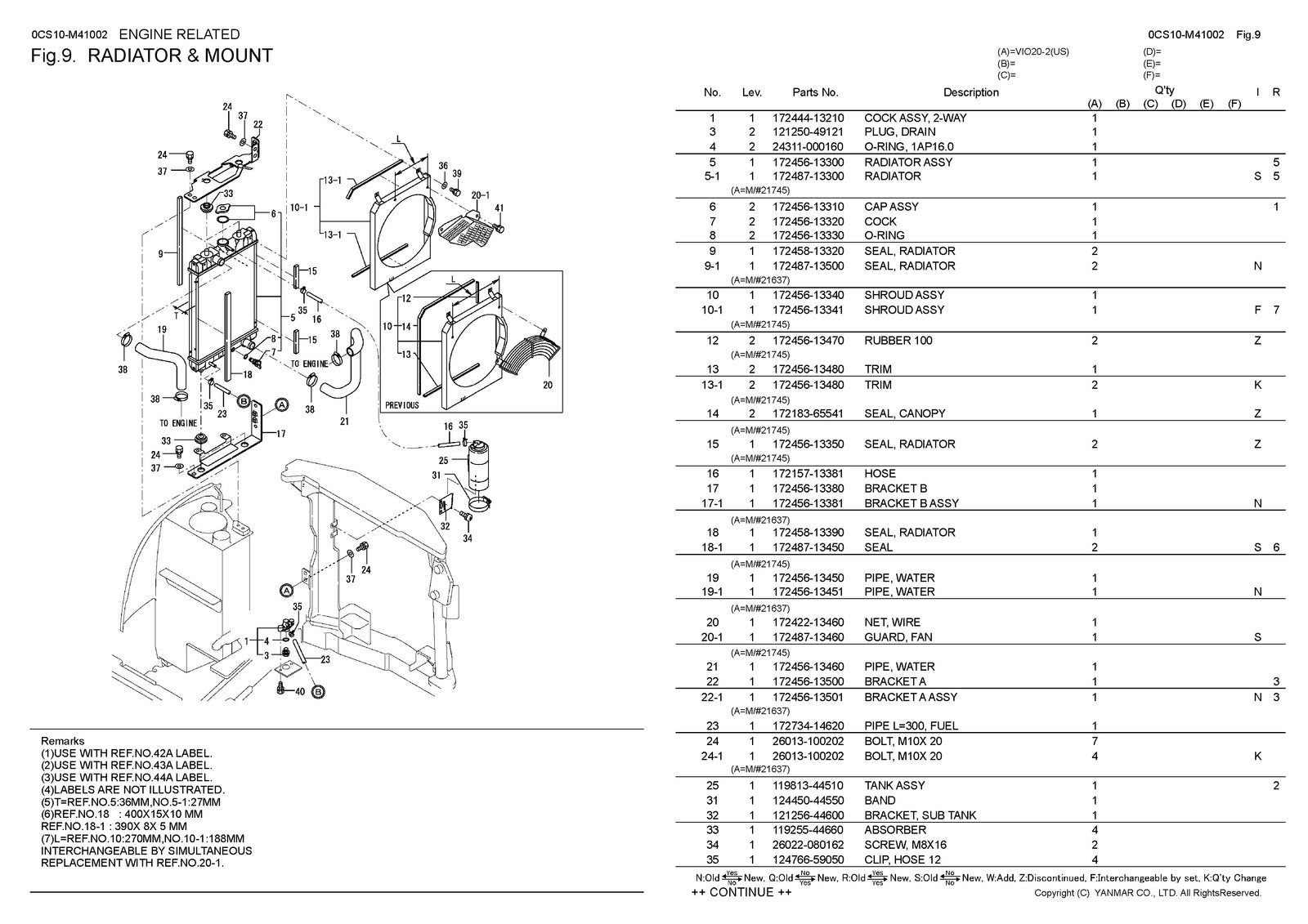YANMAR ViO20-2 Excavator Parts Catalog Manual 2018 - WIRE BOUND - TOUGH COVERS