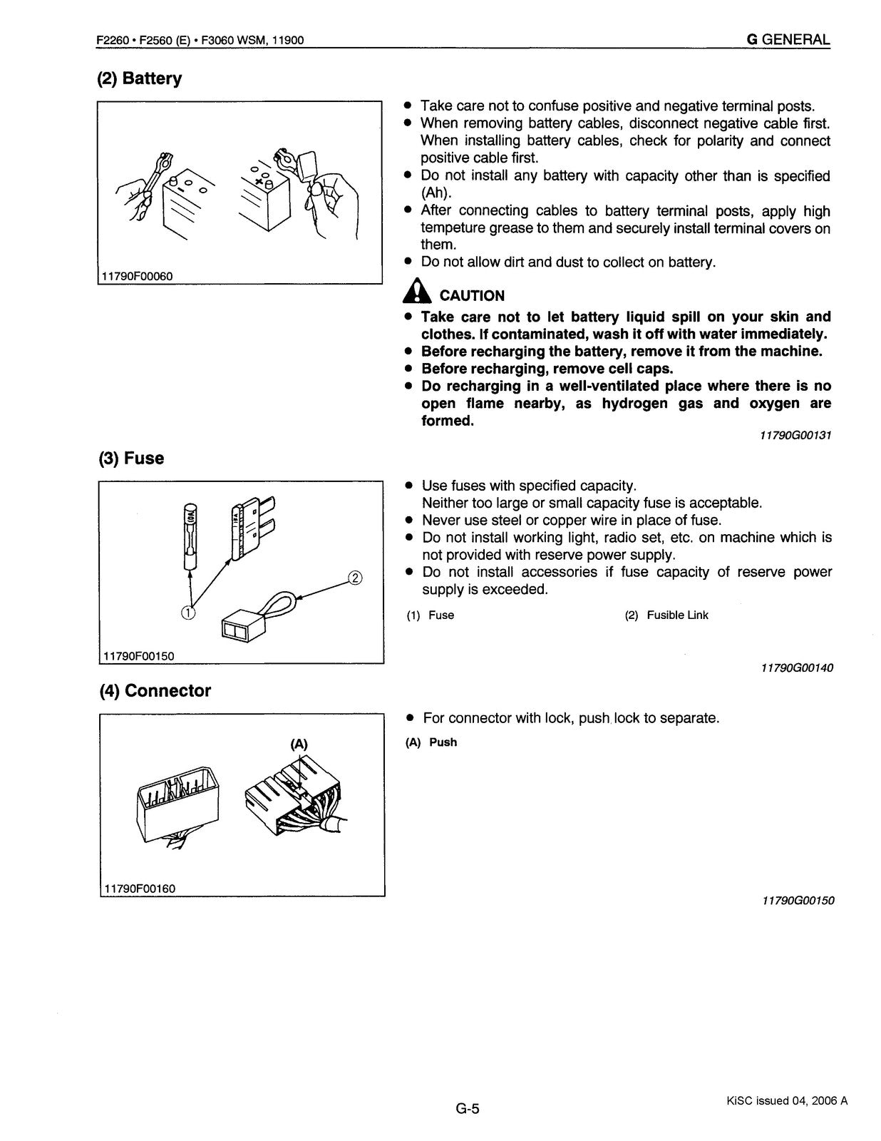 KUBOTA F2260 F2560 F3060 F3560 Front Mount Mower Workshop Manual 2002, FOLDOUTS